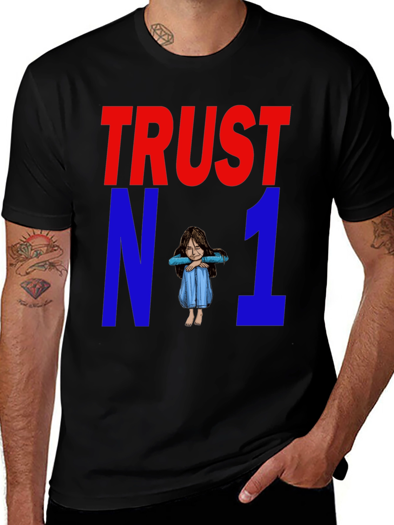 Trust No One Graphic T-Shirt - Unisex Cotton Tee