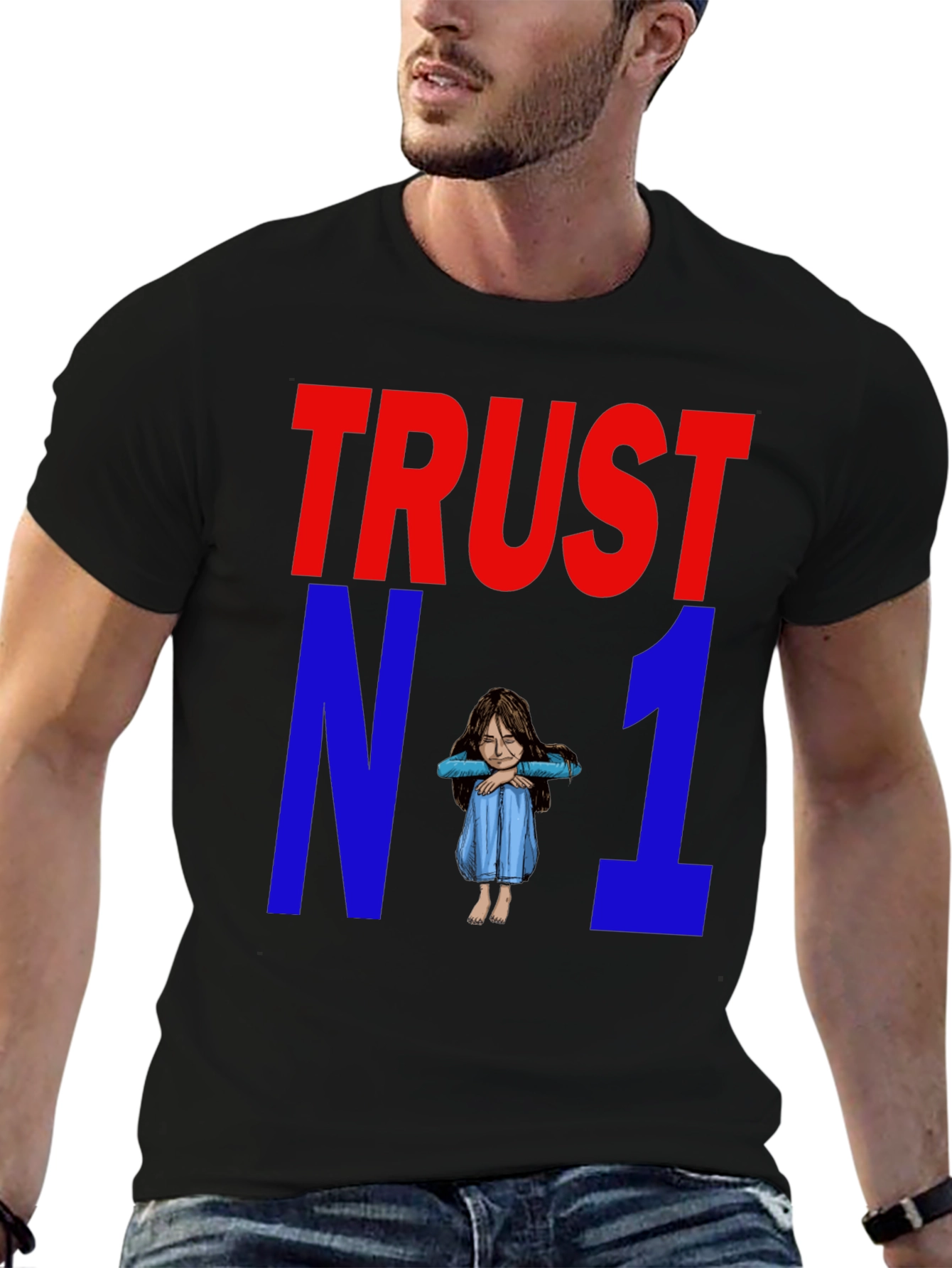 Trust No One Graphic T-Shirt - Unisex Cotton Tee