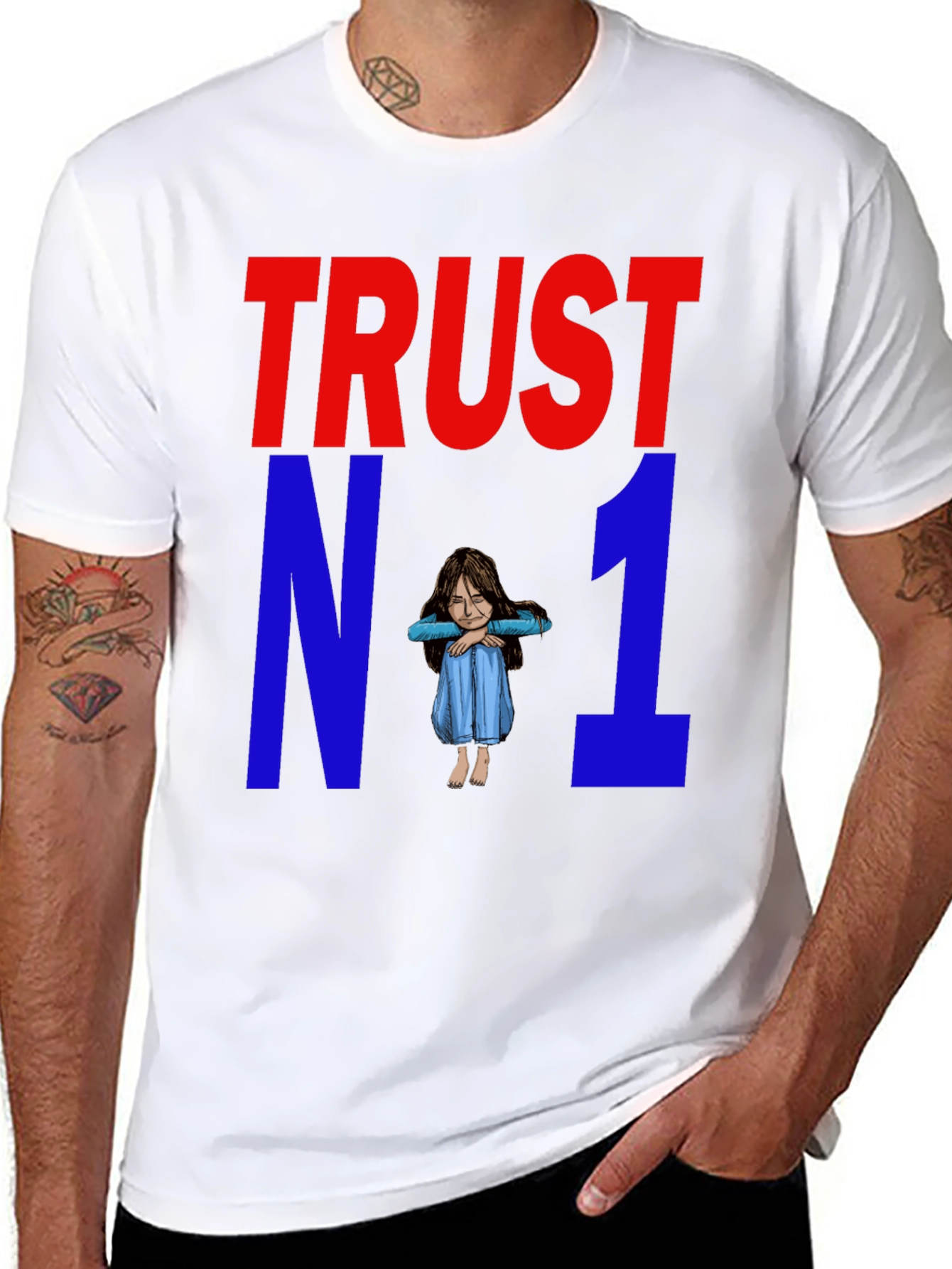 Trust No One Graphic T-Shirt - Unisex Cotton Tee