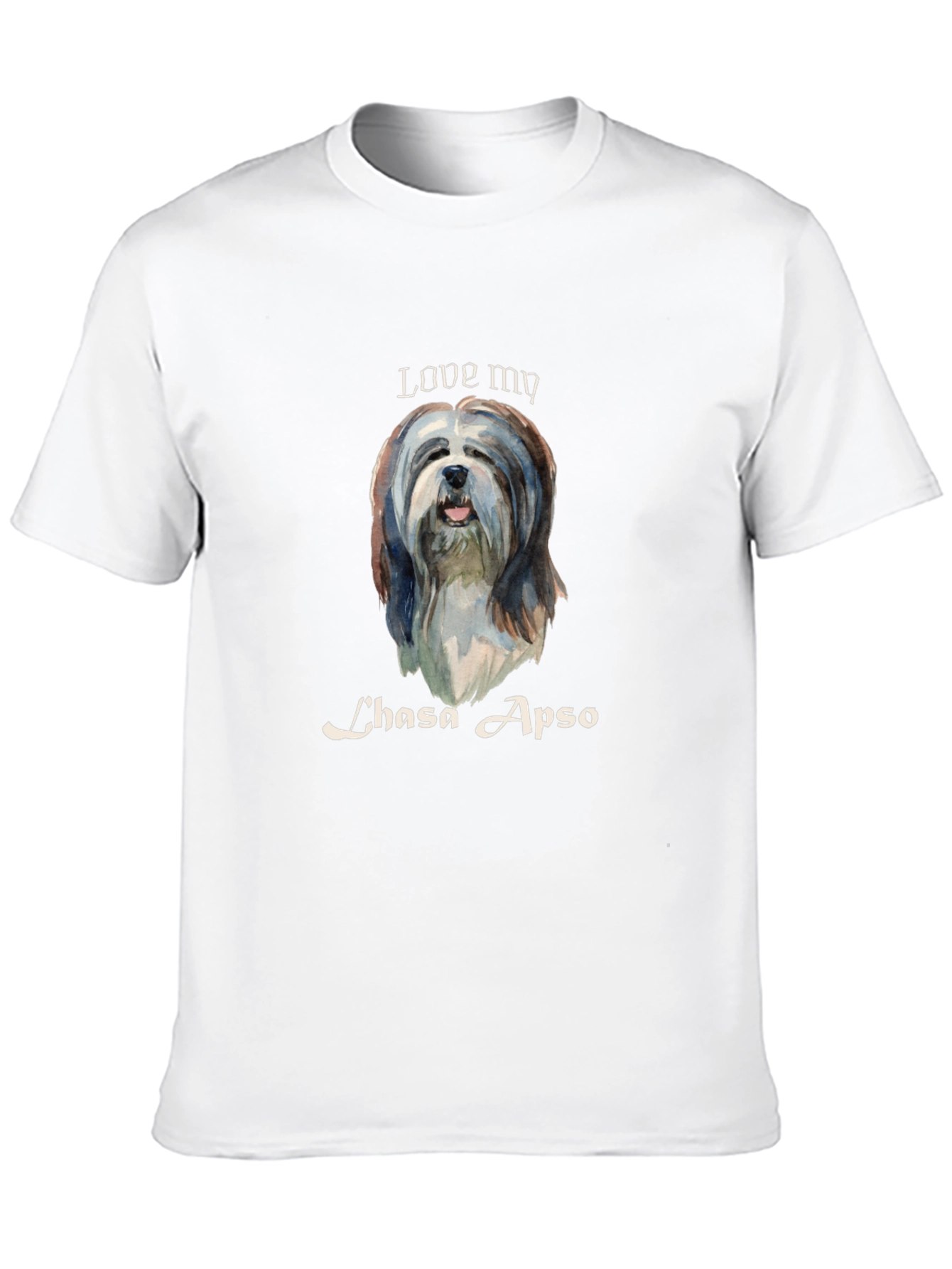 Love My Lhasa Apso T-Shirt - Black