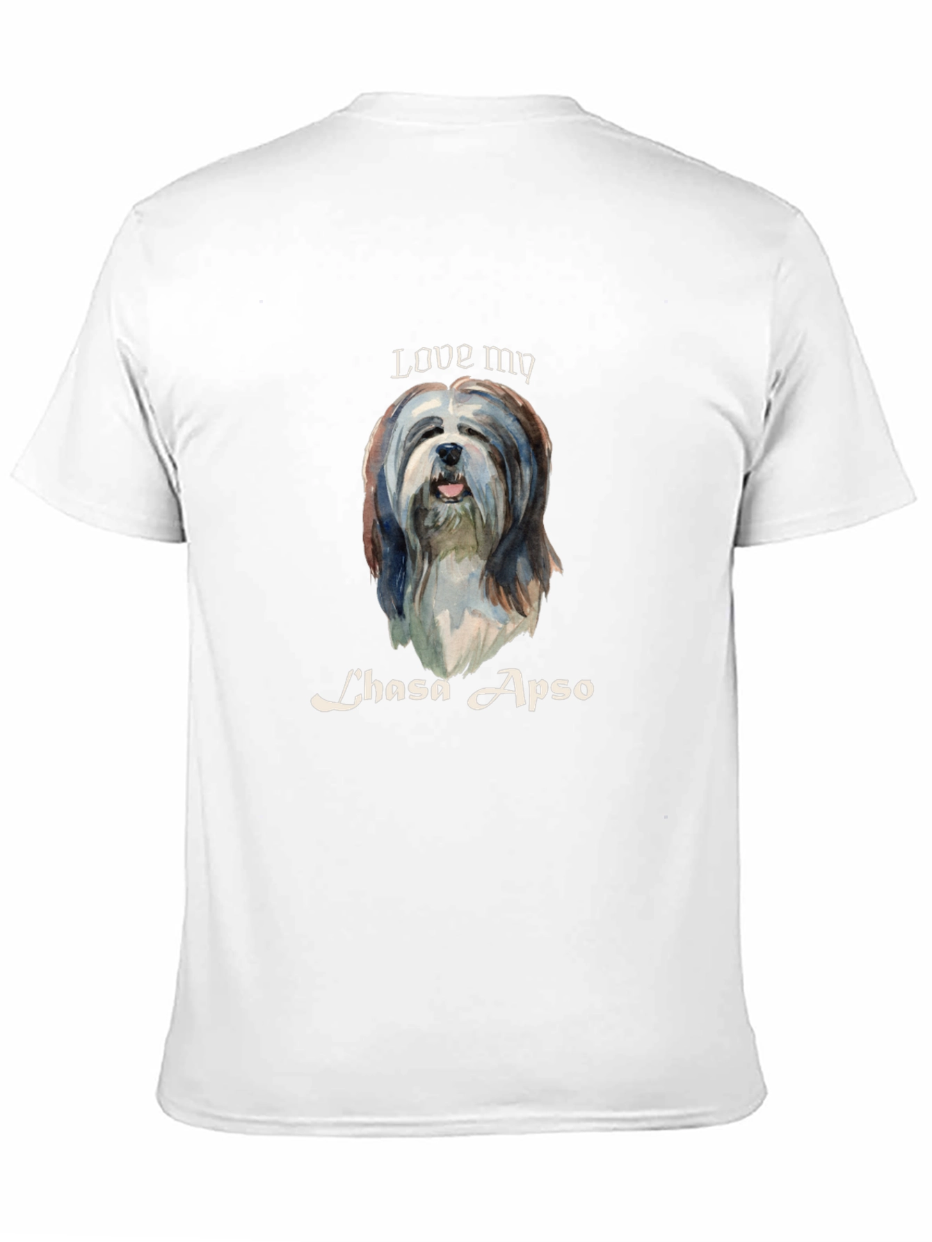 Love My Lhasa Apso T-Shirt - Black