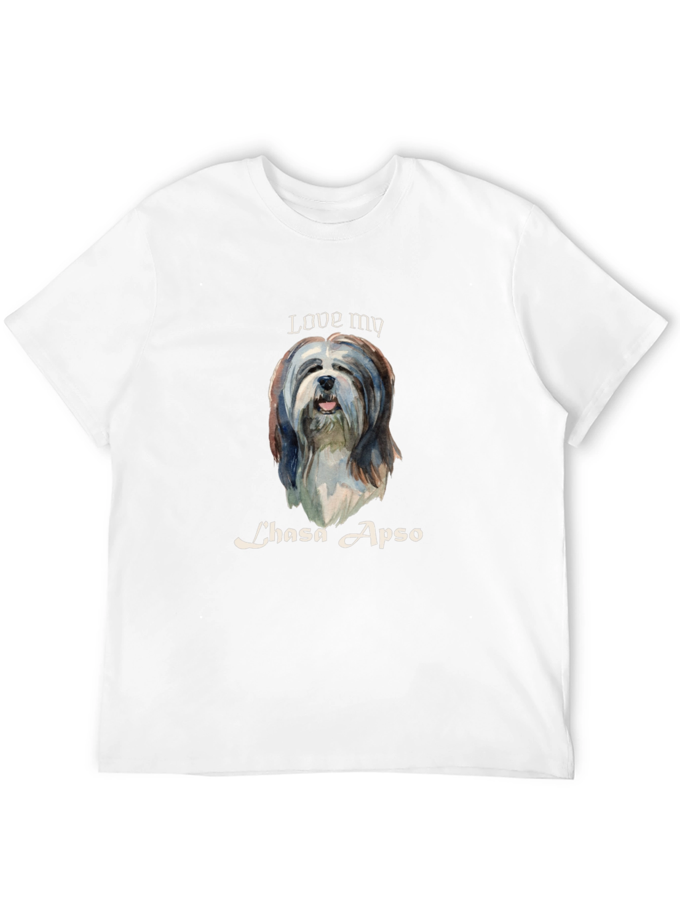 Love My Lhasa Apso T-Shirt - Black
