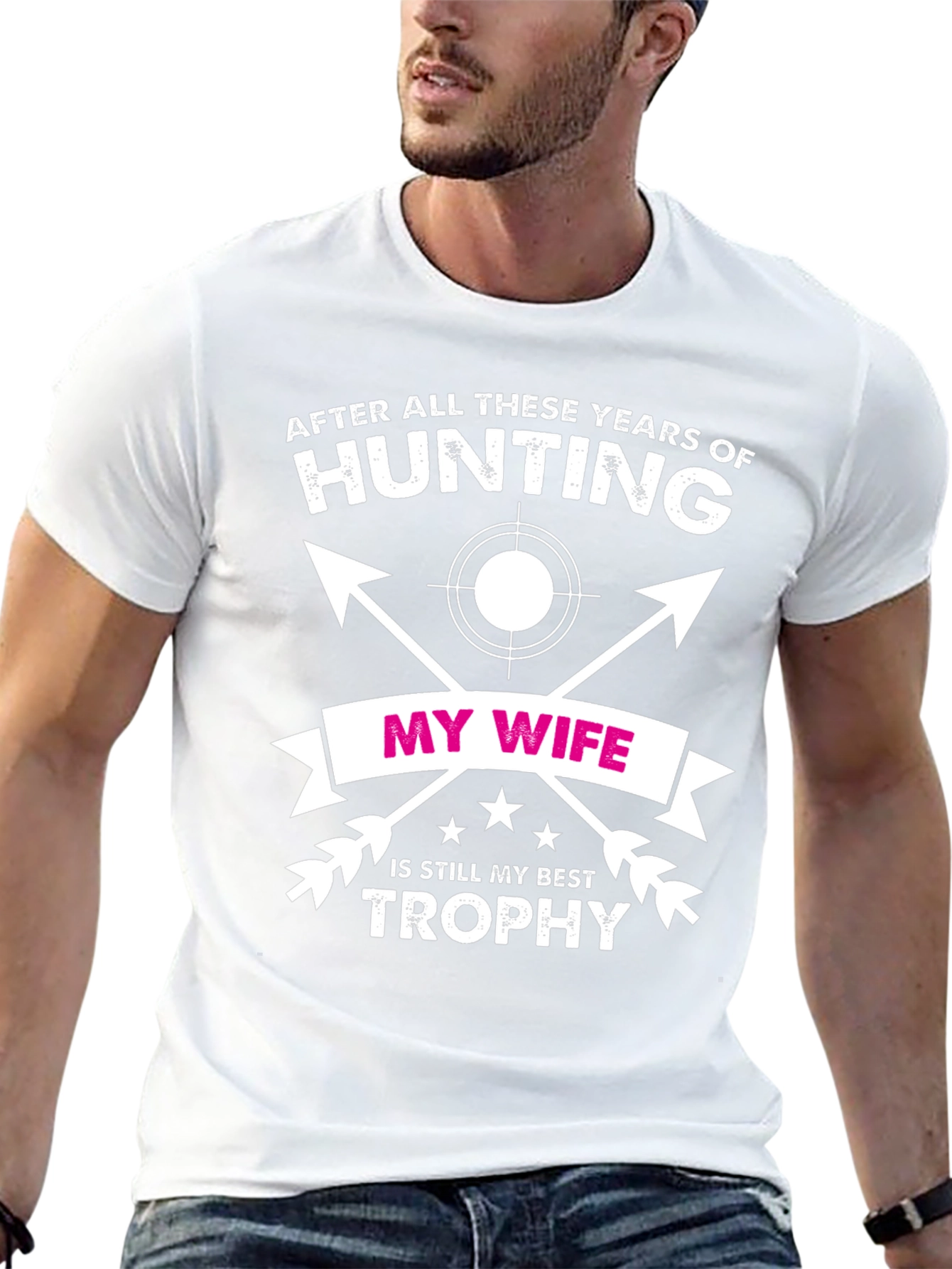 Funny Hunting T-Shirt - My Wife Best Trophy