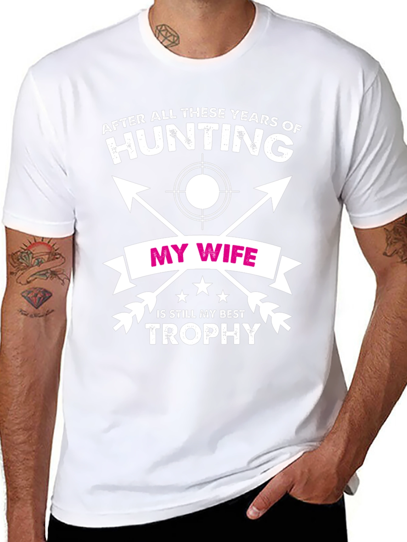 Funny Hunting T-Shirt - My Wife Best Trophy