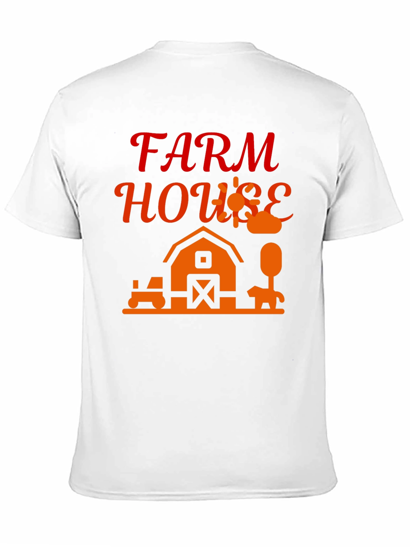 Farm House Graphic Tee - Black Cotton Blend