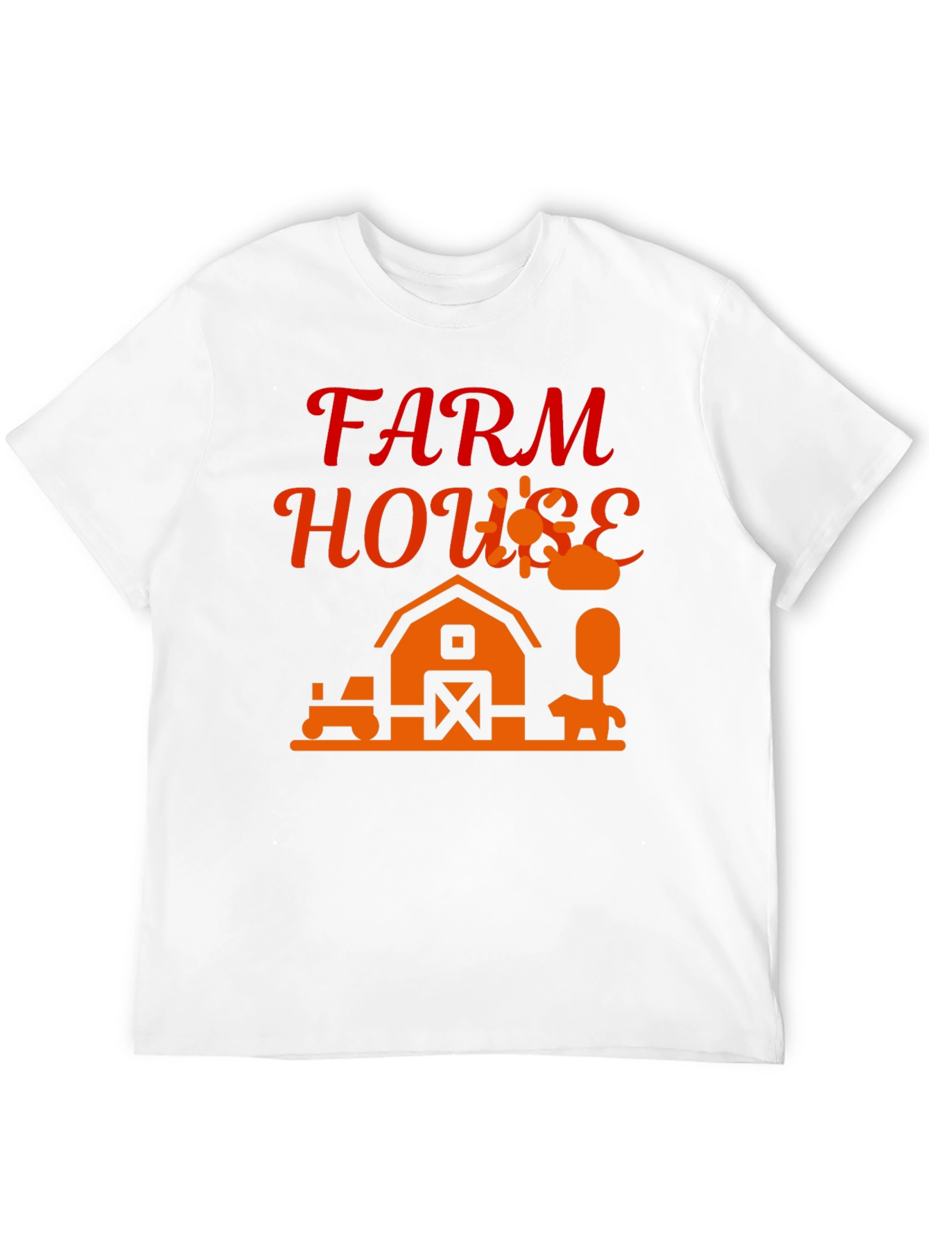 Farm House Graphic Tee - Black Cotton Blend