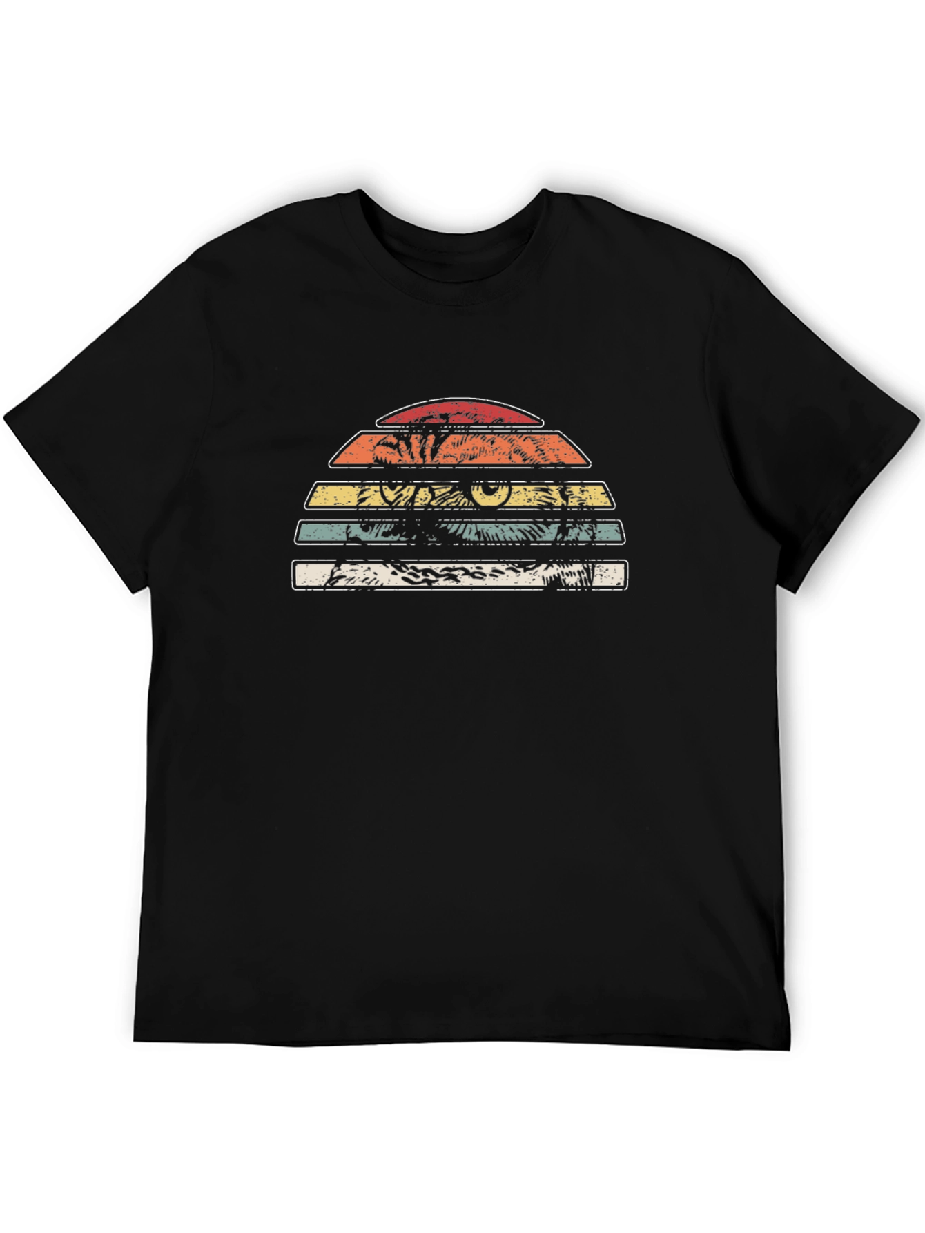 Retro Sunset Cat Eye T-Shirt