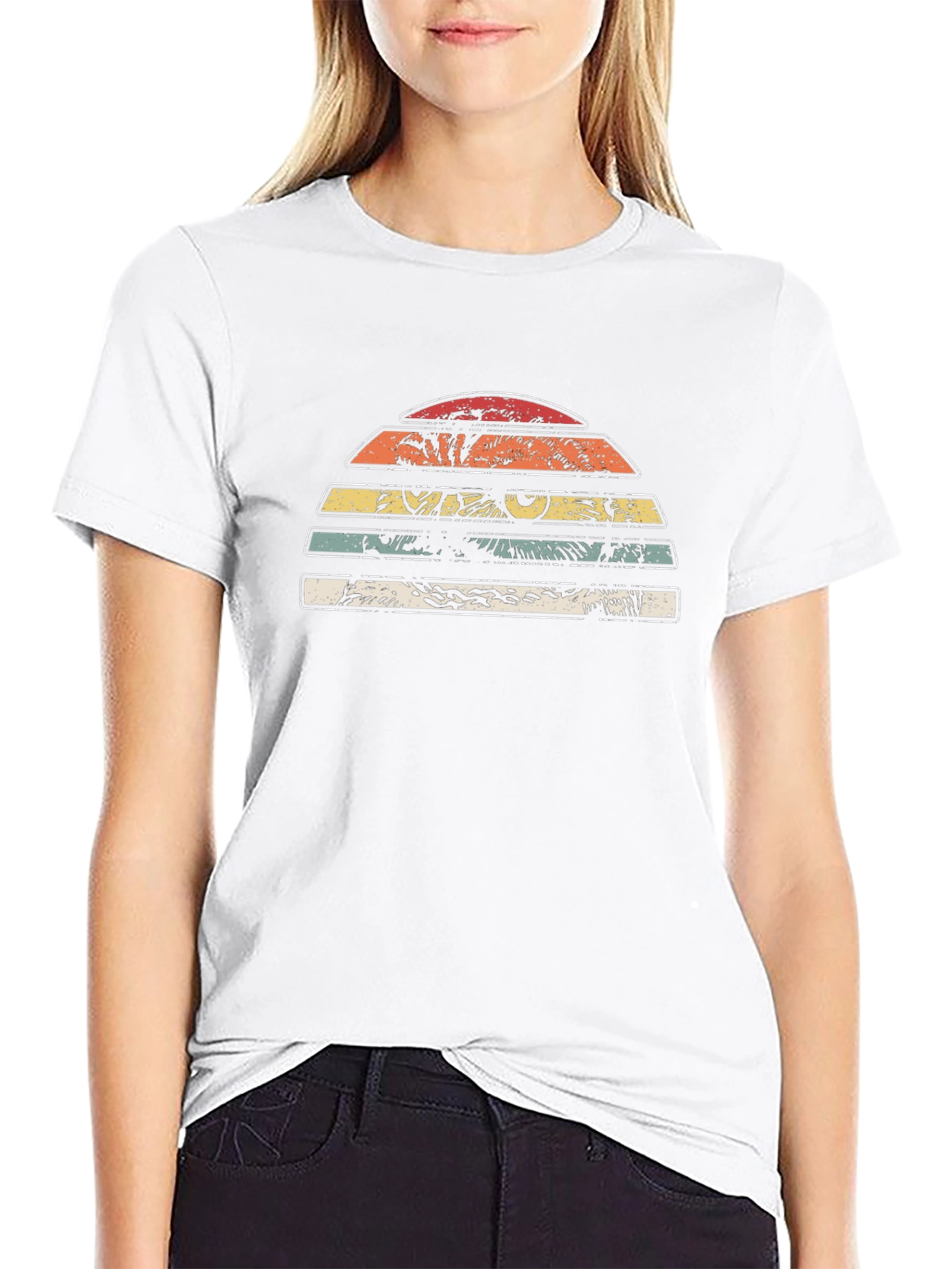 Retro Sunset Cat Eye T-Shirt