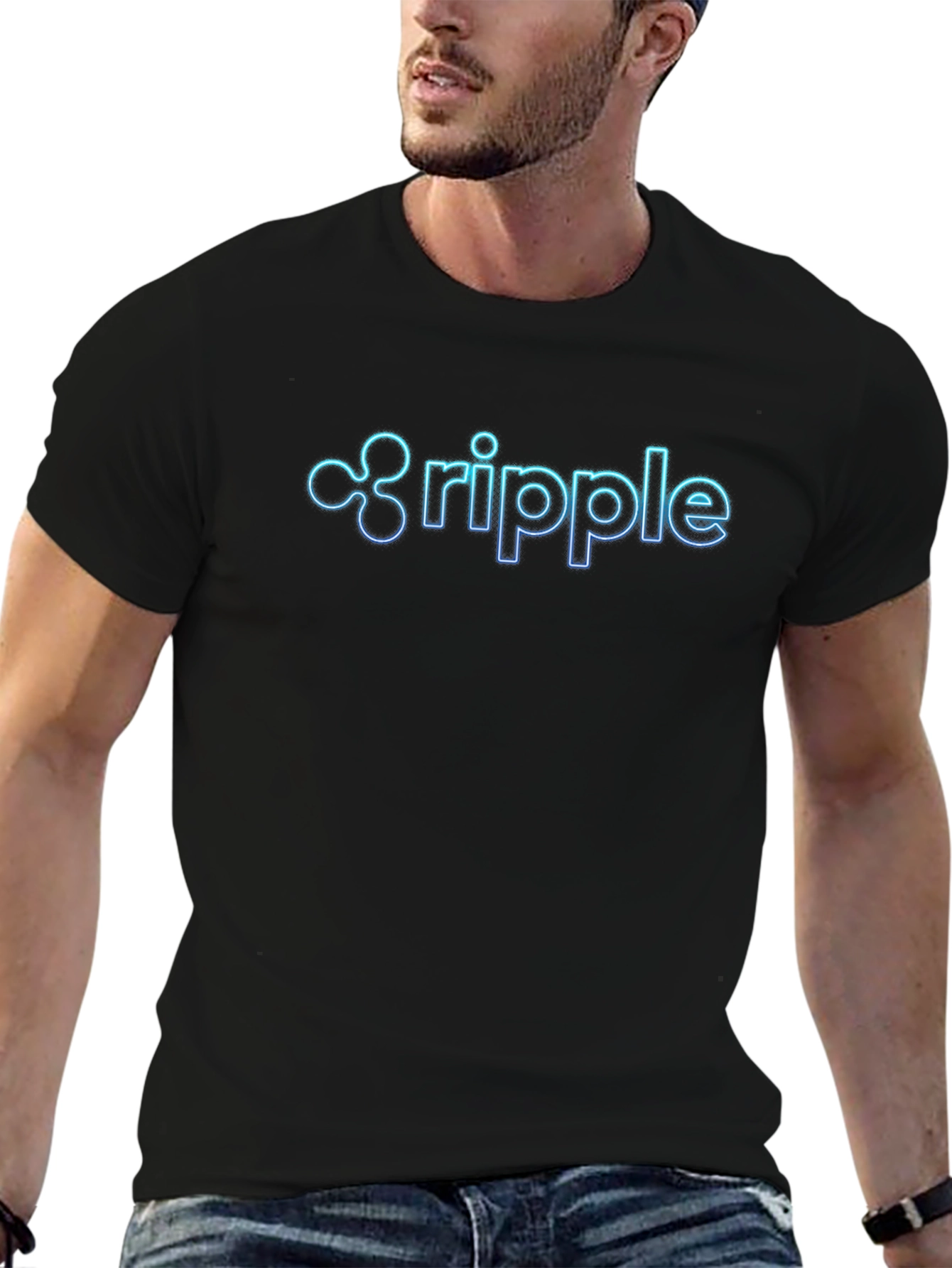 Ripple Crypto Black T-Shirt