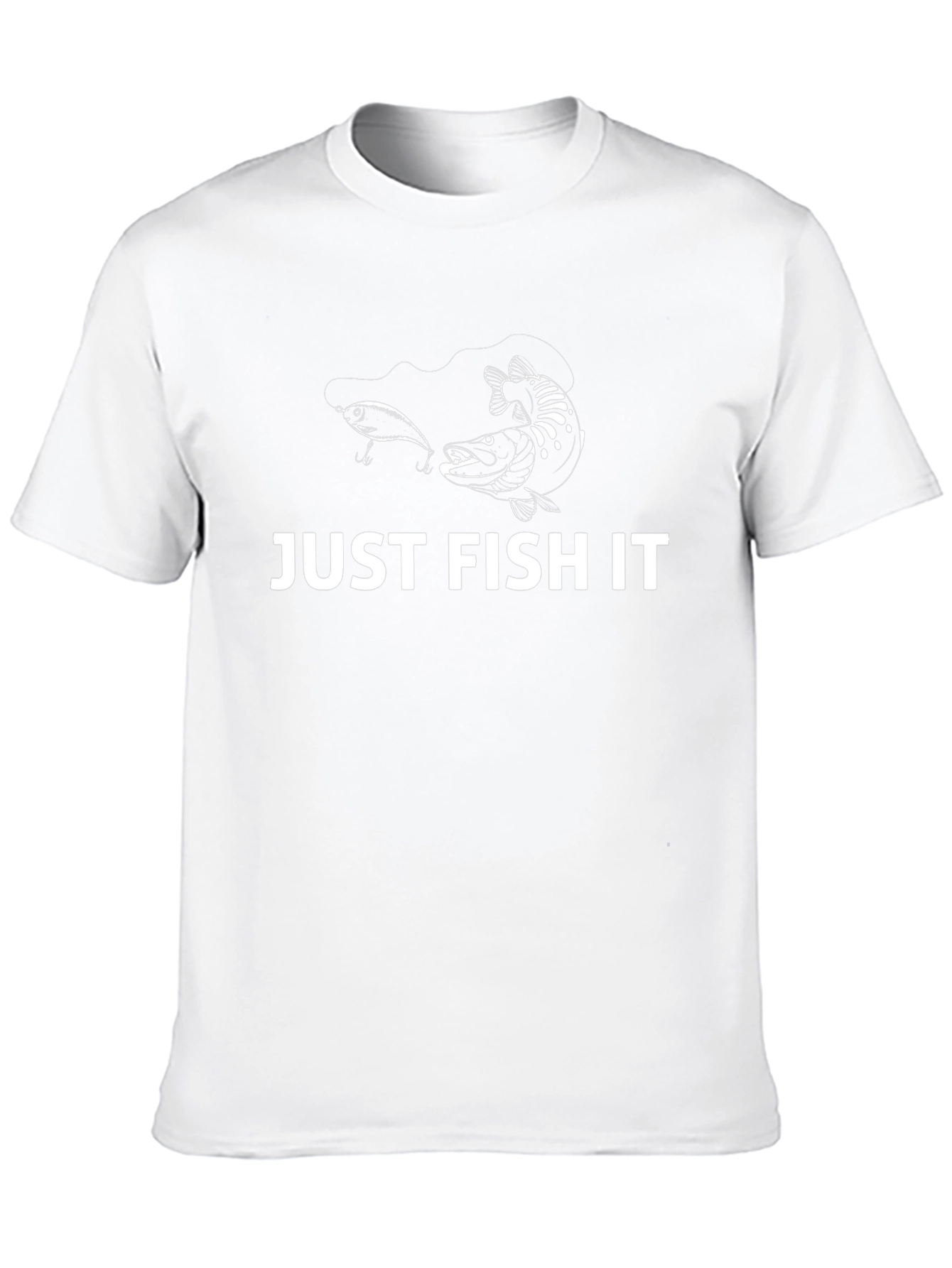 Just Fish It T-Shirt - Black Cotton Fishing Tee