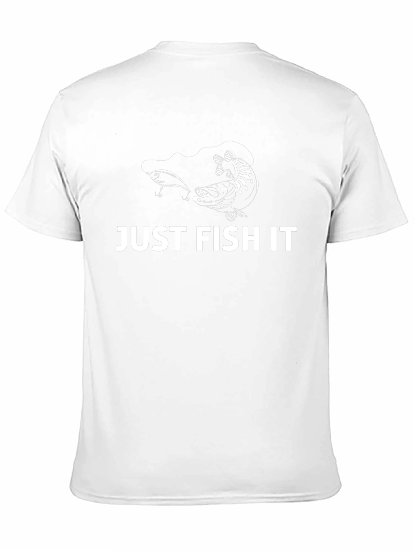Just Fish It T-Shirt - Black Cotton Fishing Tee