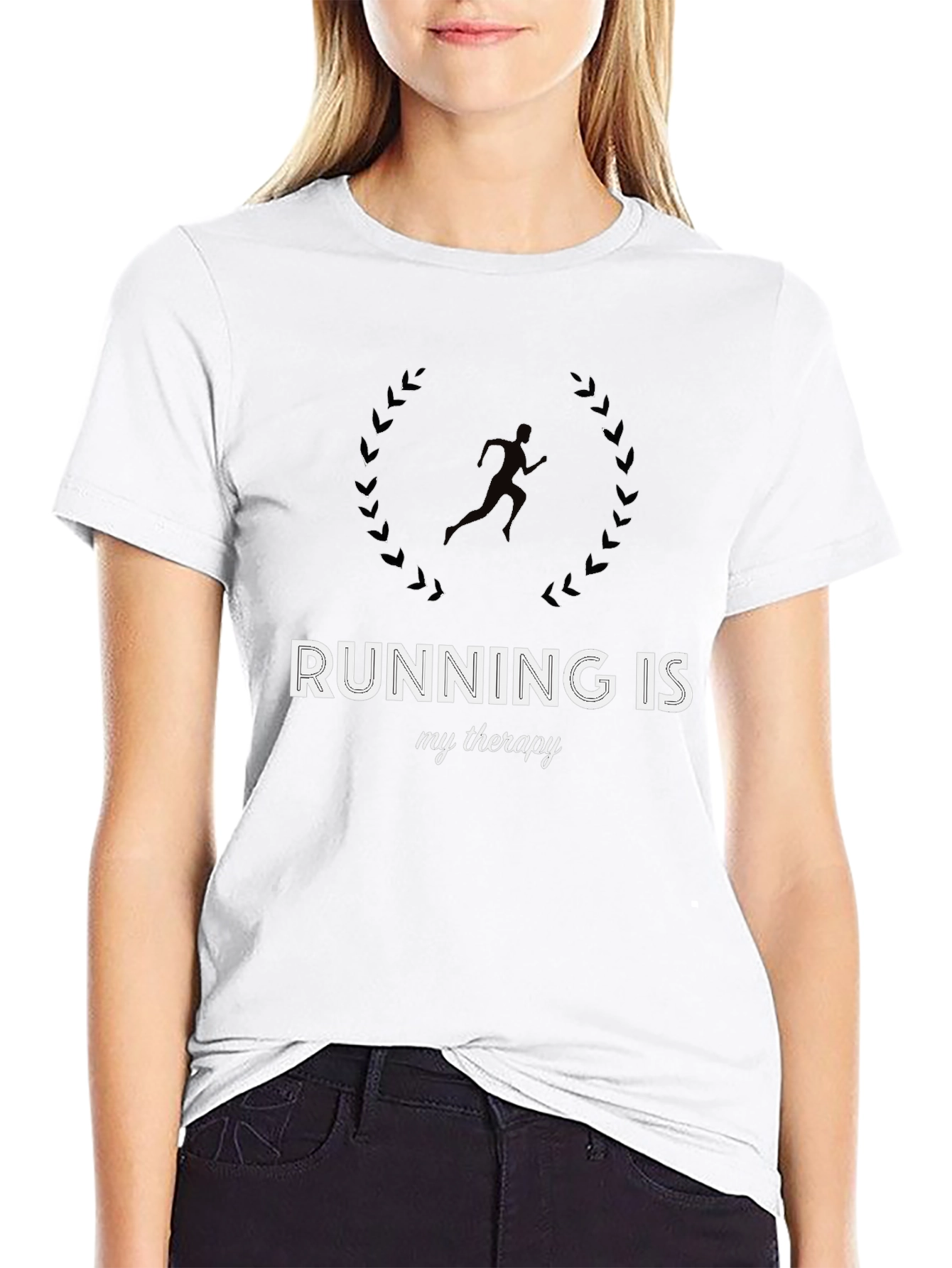 Running is My Therapy Graphic Tee