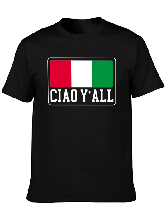Ciao YAll Italy Flag Graphic T-Shirt
