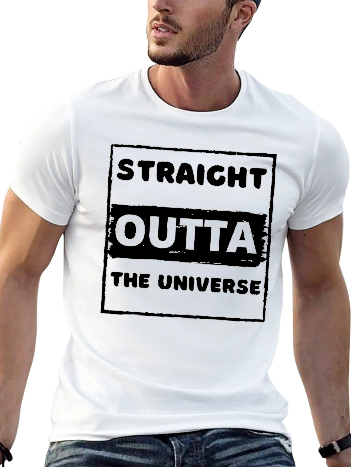 Straight Outta The Universe Graphic T-Shirt