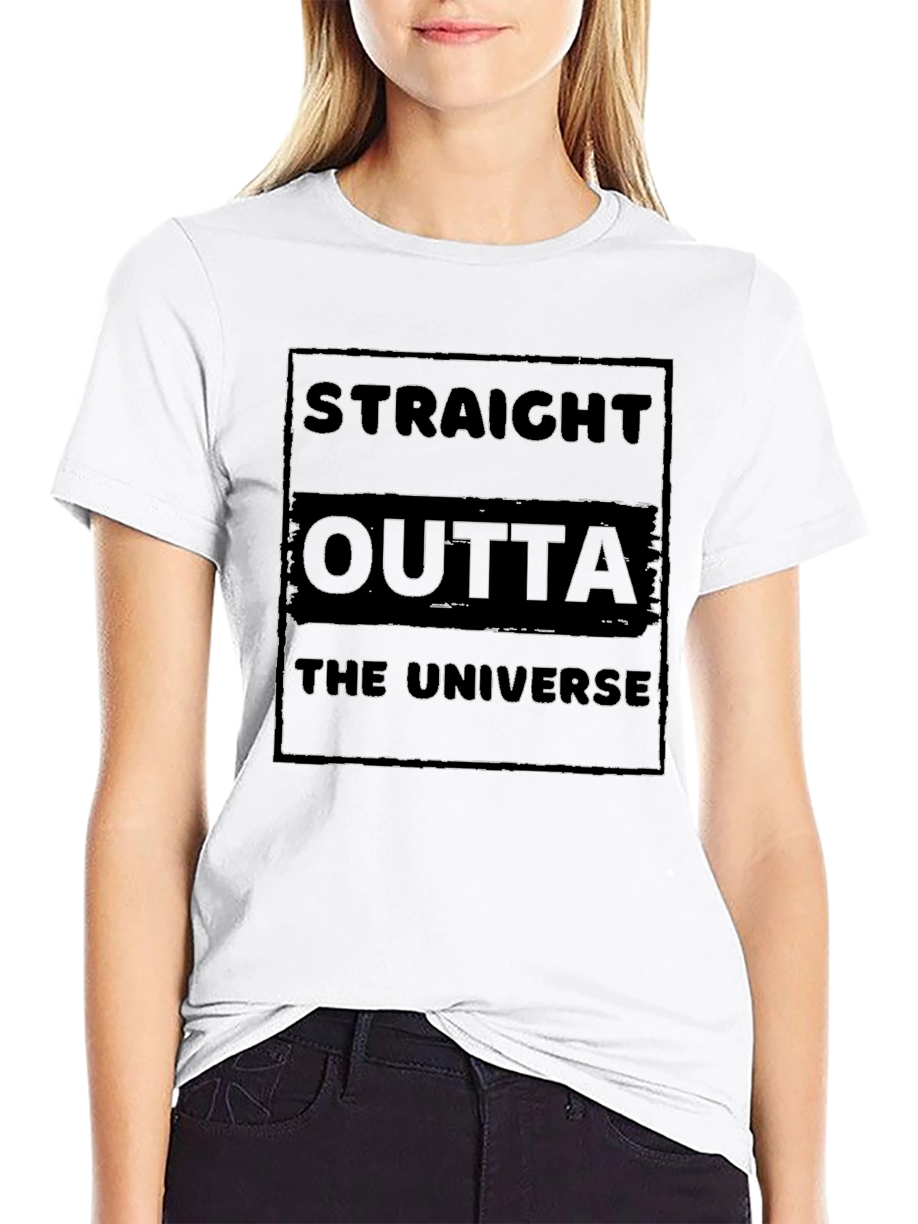 Straight Outta The Universe Graphic T-Shirt