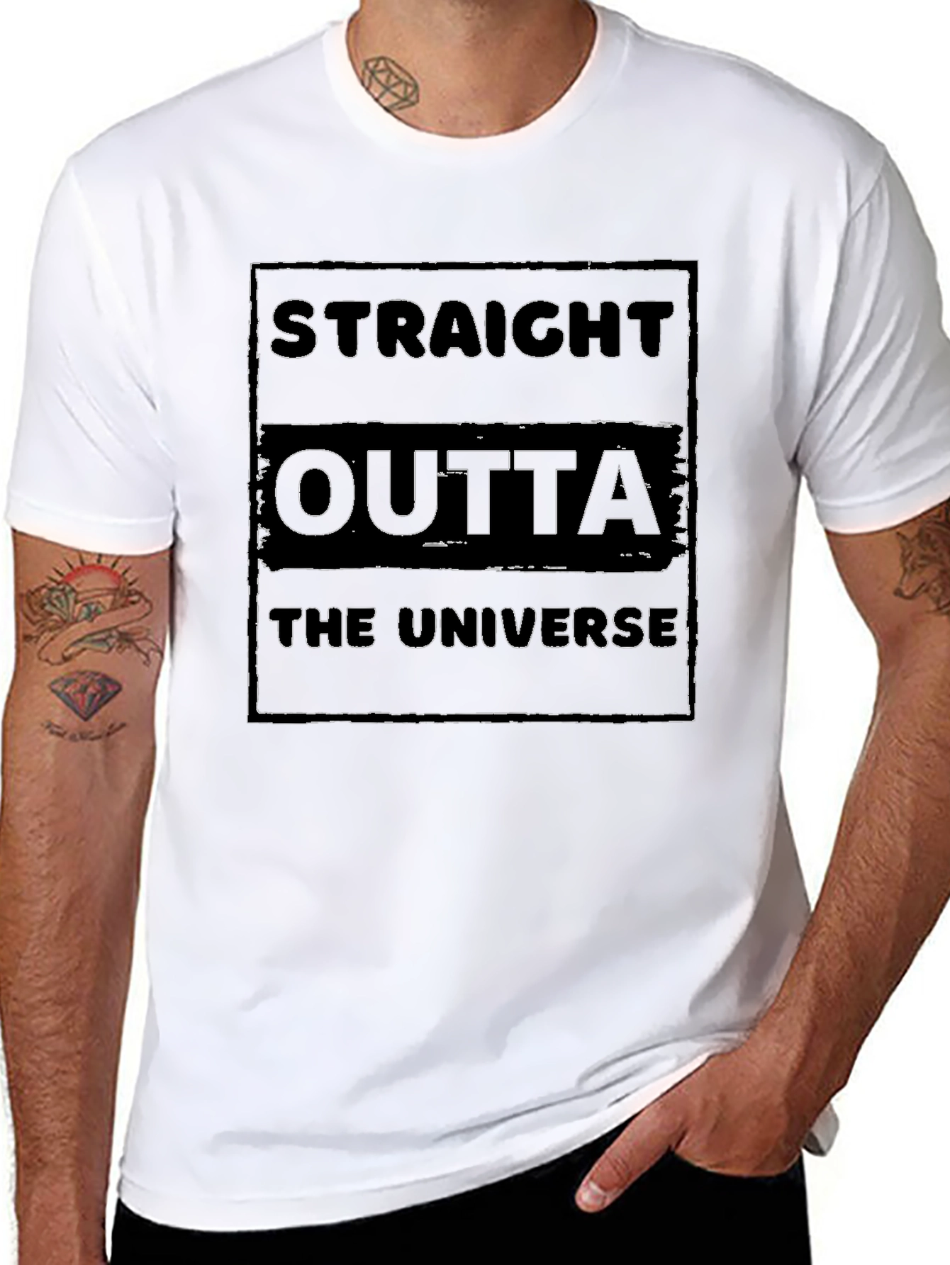 Straight Outta The Universe Graphic T-Shirt