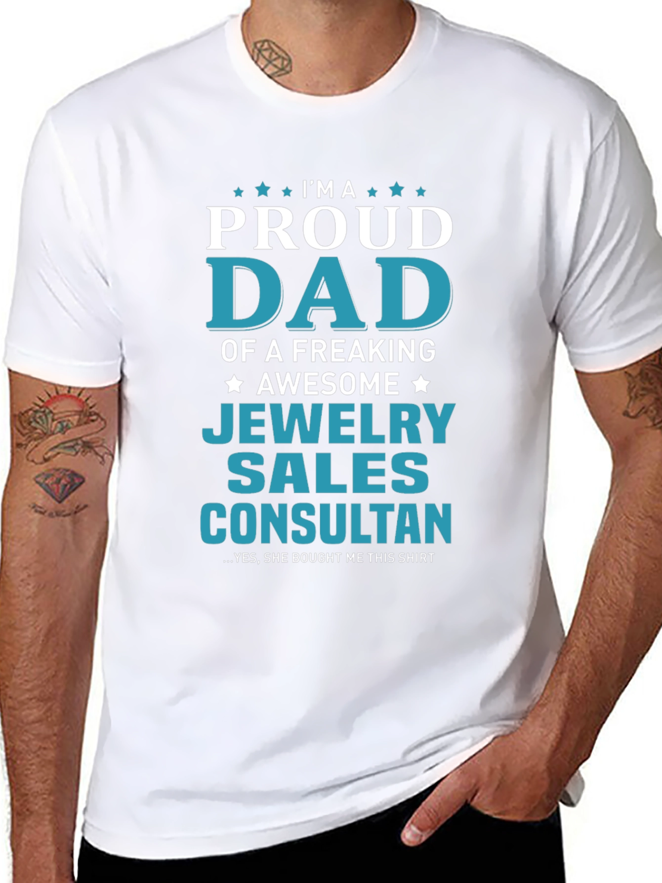 Proud Dad of a Jewelry Sales Consultant T-Shirt