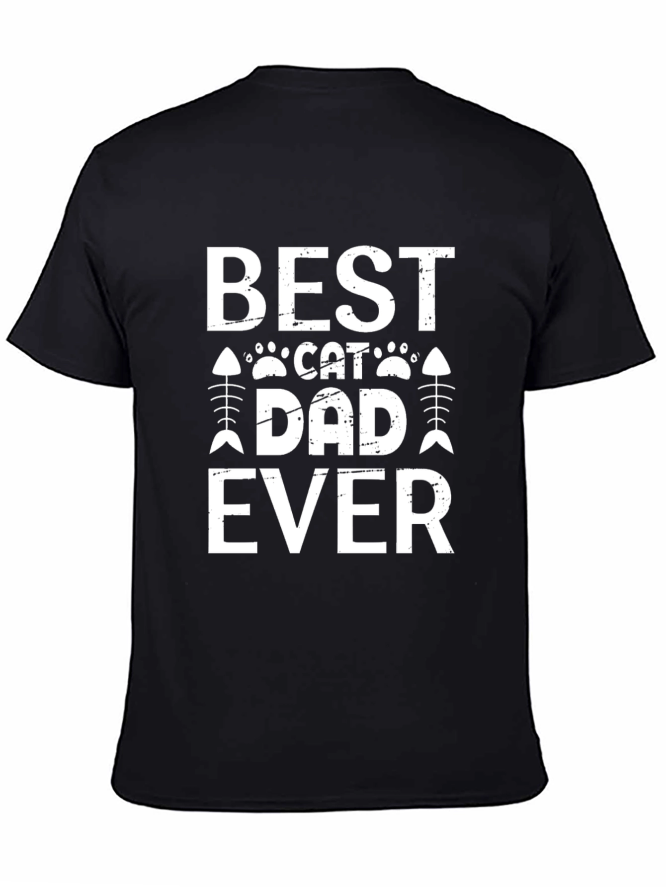 Best Cat Dad Ever Graphic T-Shirt