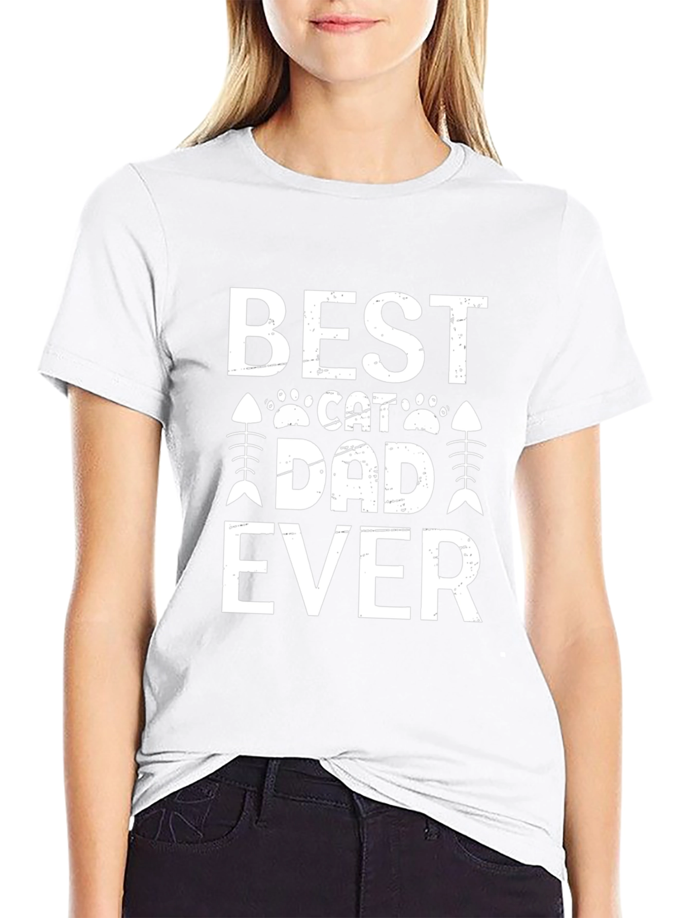 Best Cat Dad Ever Graphic T-Shirt