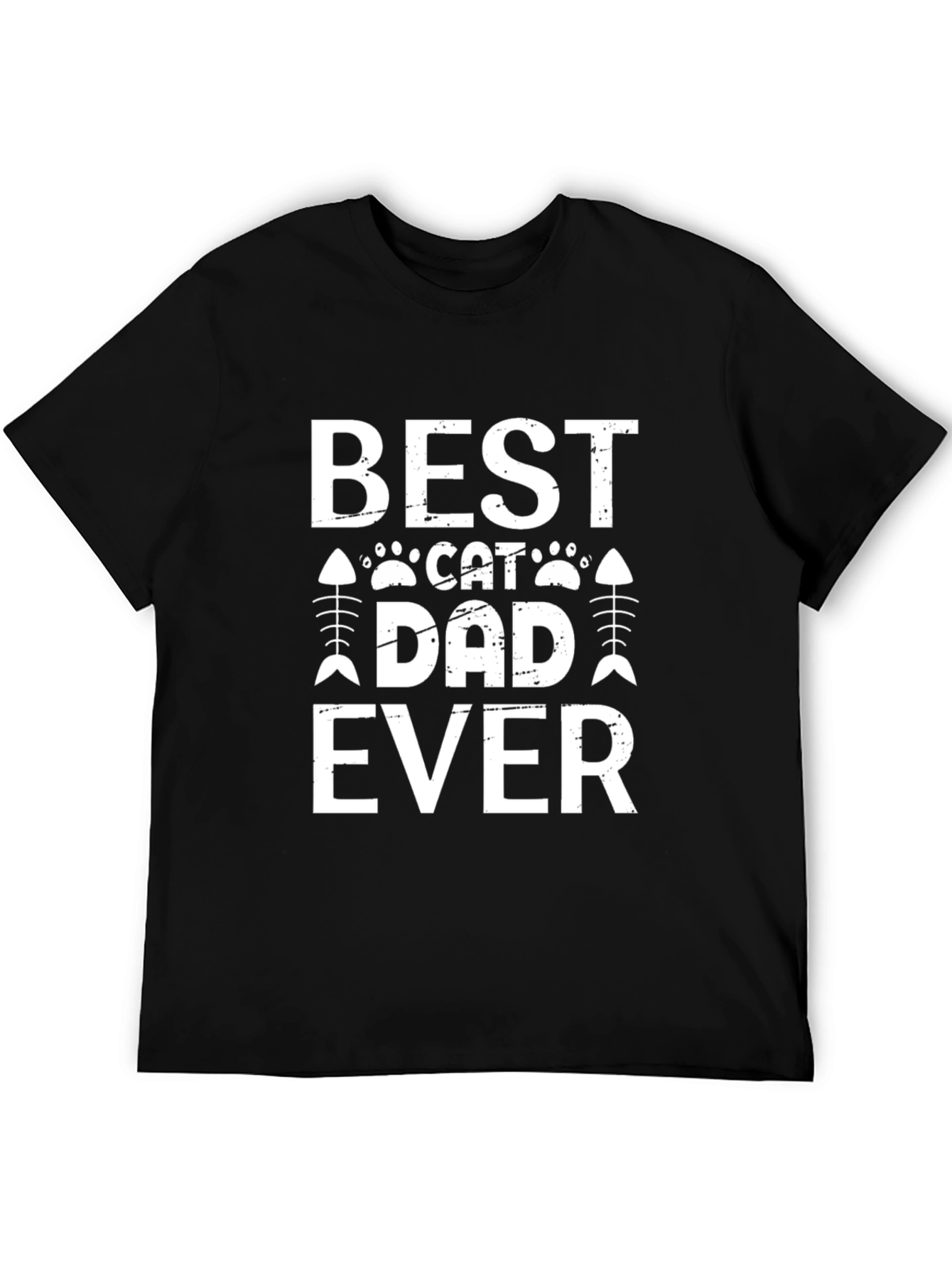 Best Cat Dad Ever Graphic T-Shirt