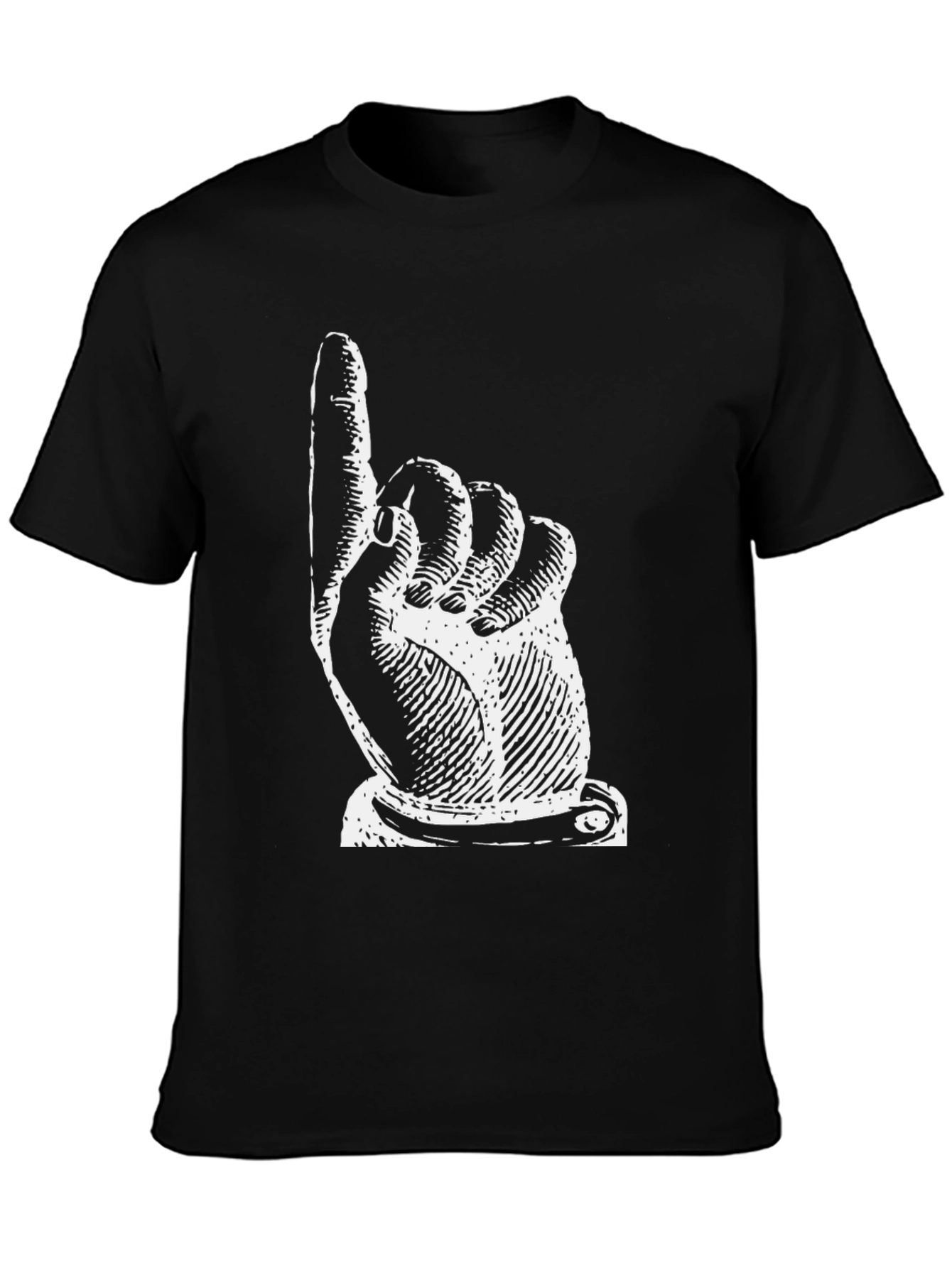 Pointing Finger Graphic T-Shirt