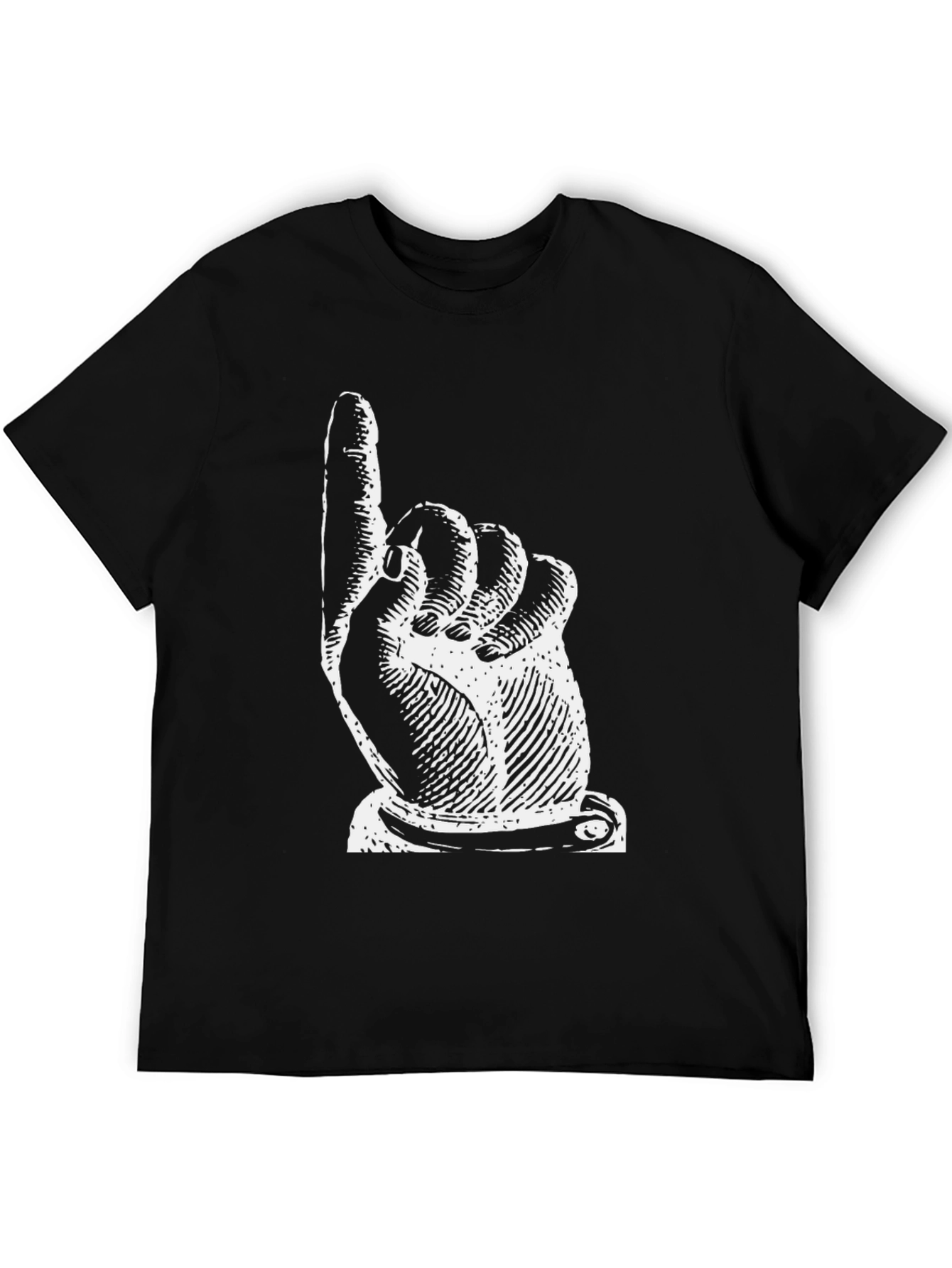 Pointing Finger Graphic T-Shirt