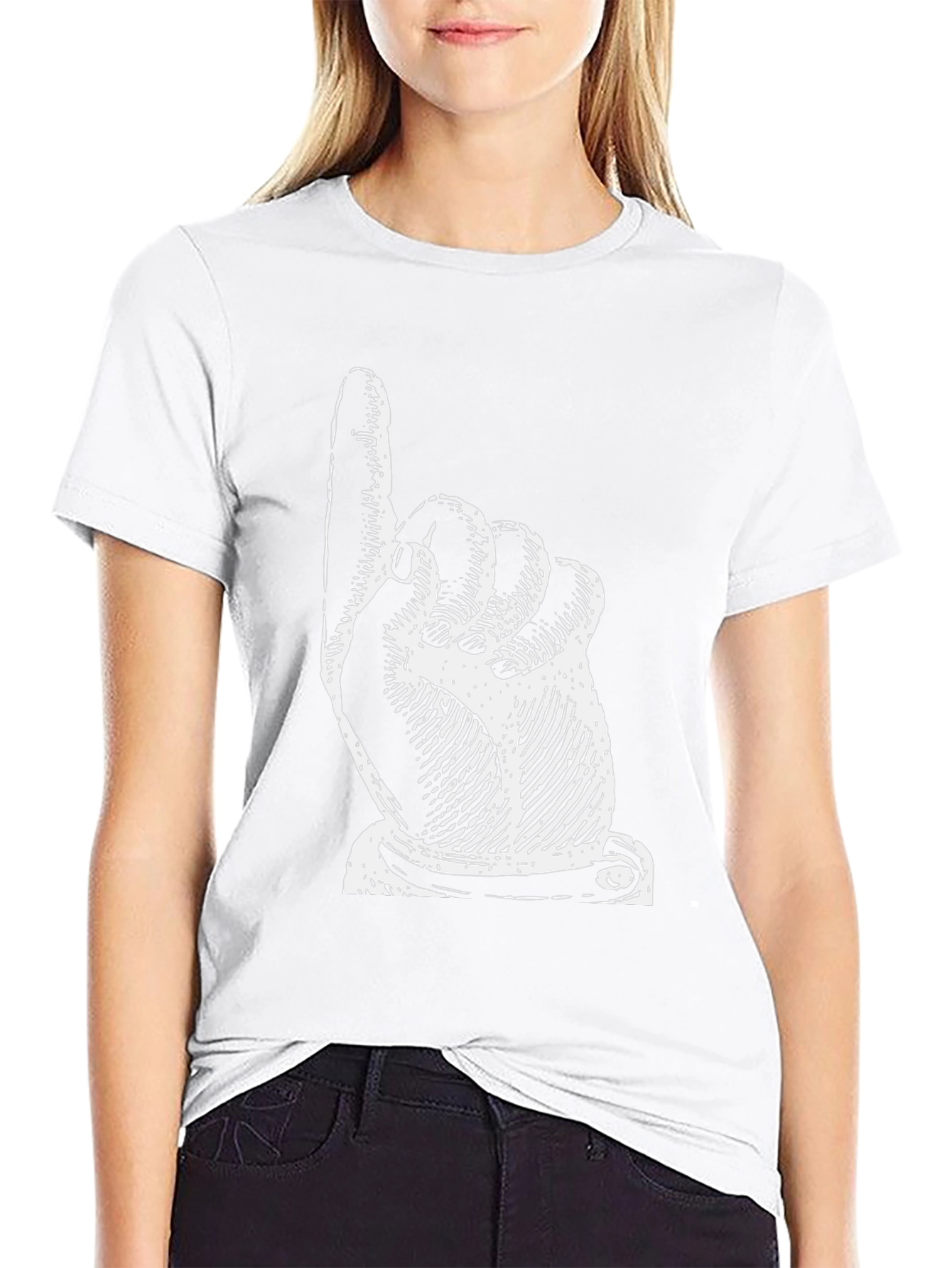 Pointing Finger Graphic T-Shirt