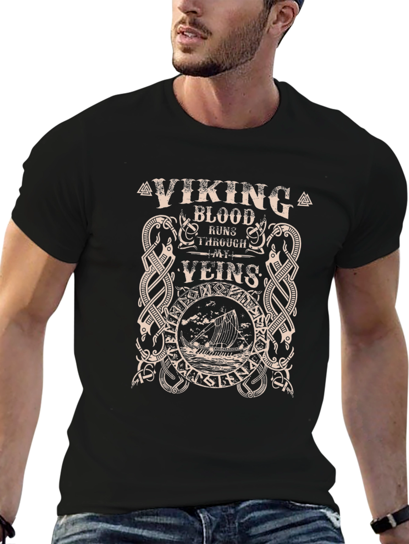 Viking Blood T-Shirt Nordic Mythology Tee