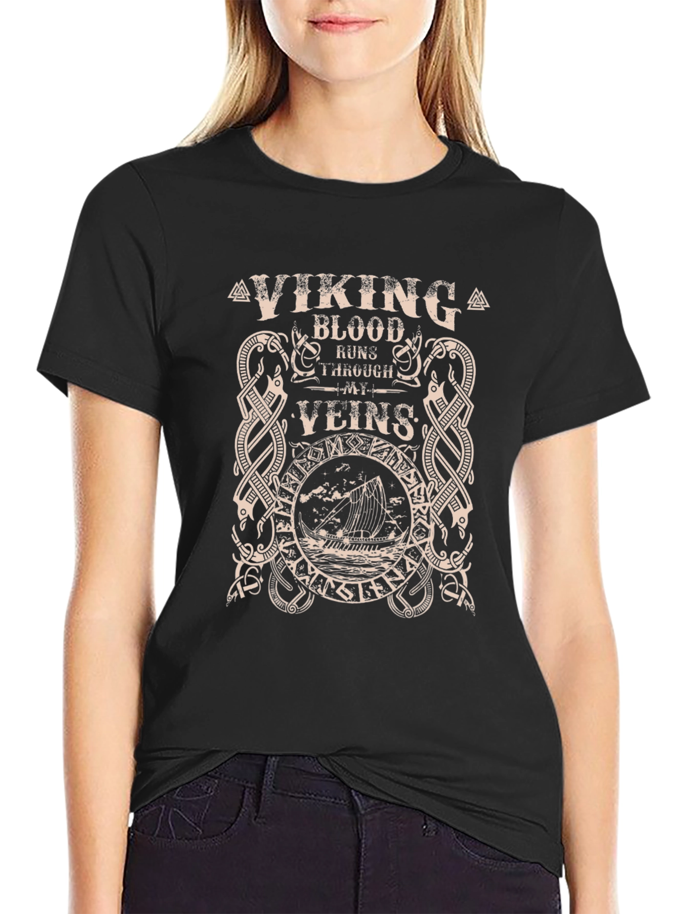 Viking Blood T-Shirt Nordic Mythology Tee
