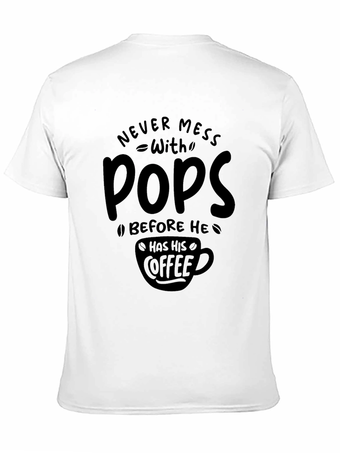 Never Mess With Pops Coffee Graphic Tee