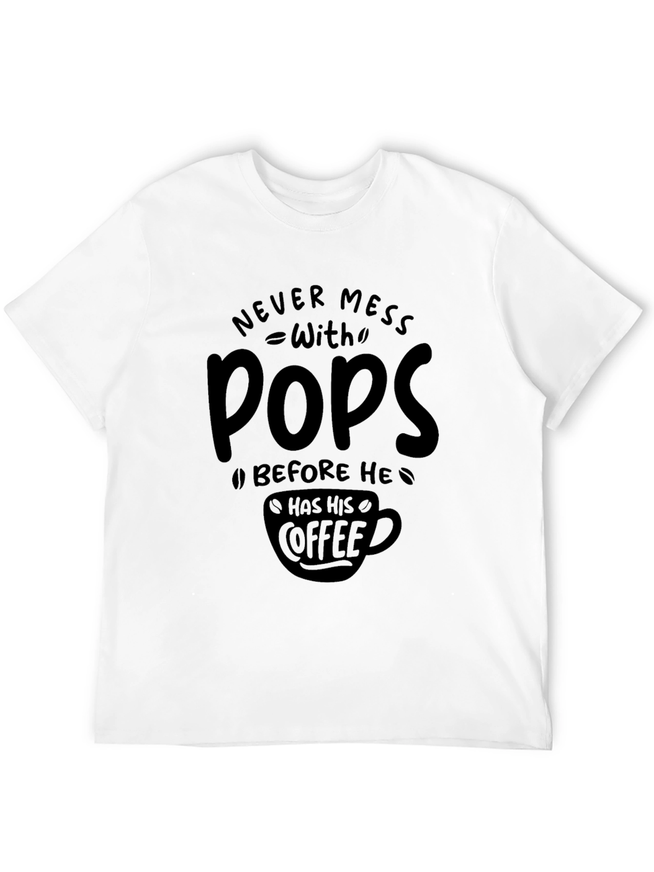 Never Mess With Pops Coffee Graphic Tee
