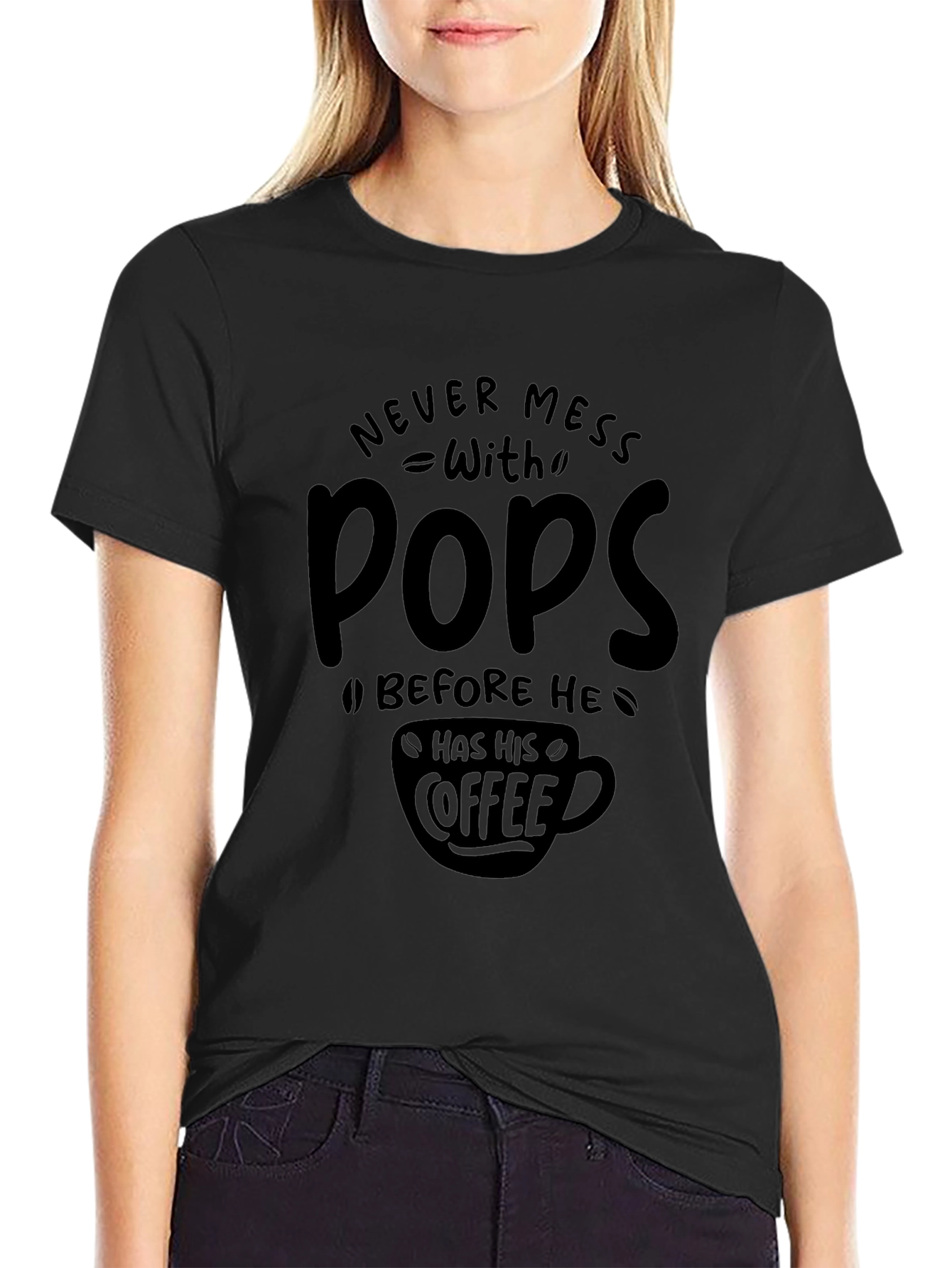 Never Mess With Pops Coffee Graphic Tee