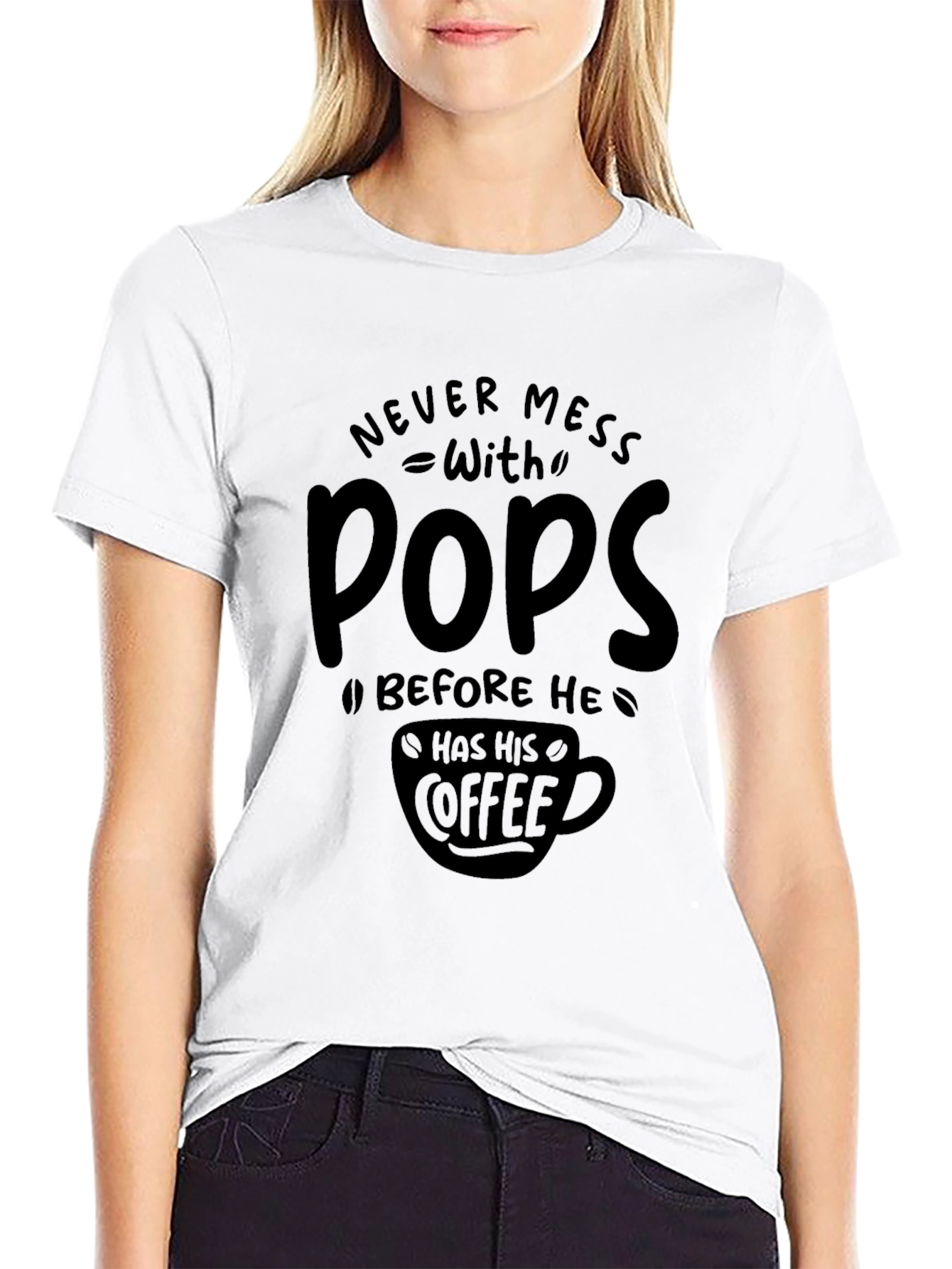 Never Mess With Pops Coffee Graphic Tee