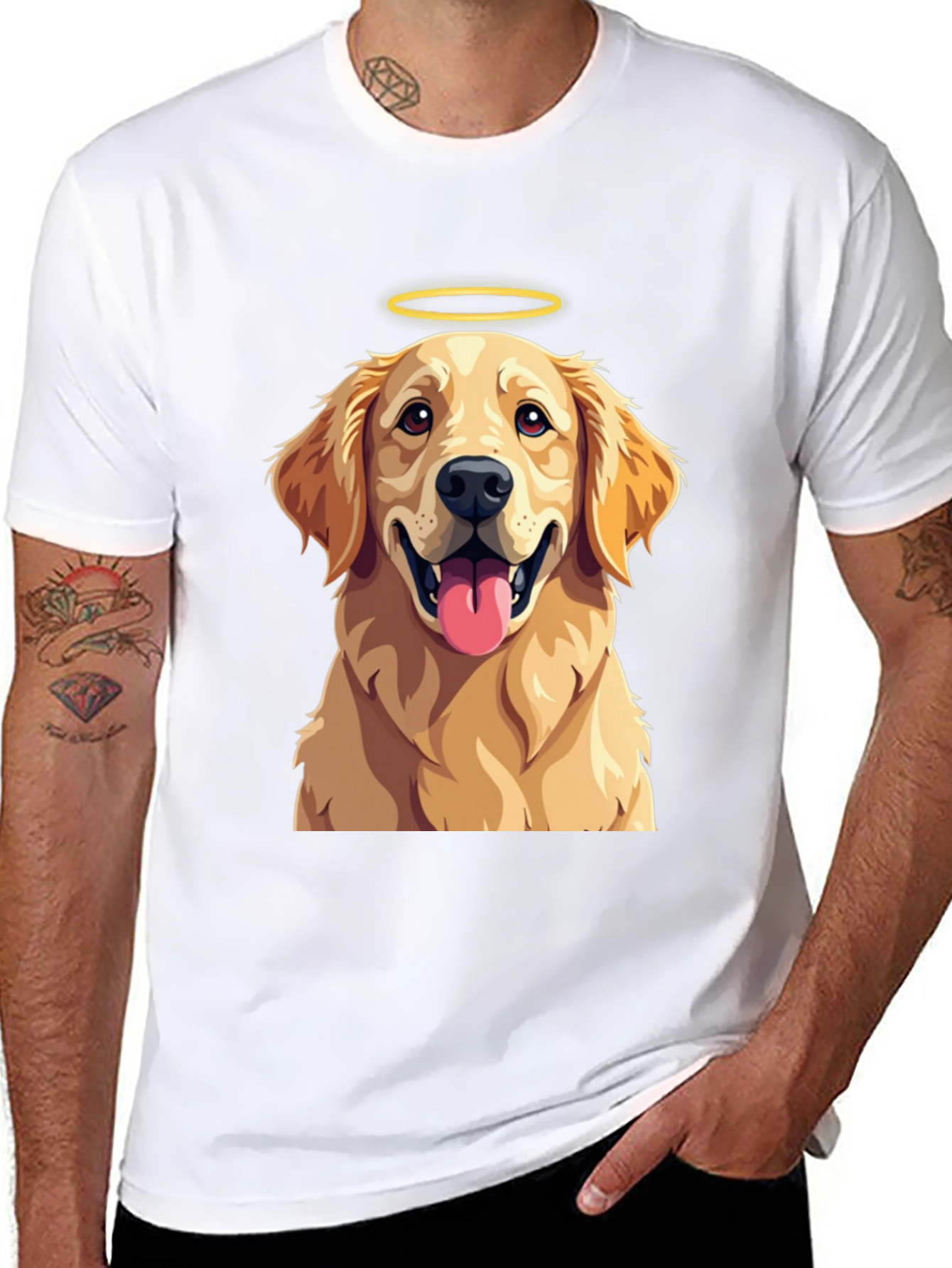 Angel Golden Retriever T-Shirt - Cute Dog Tee