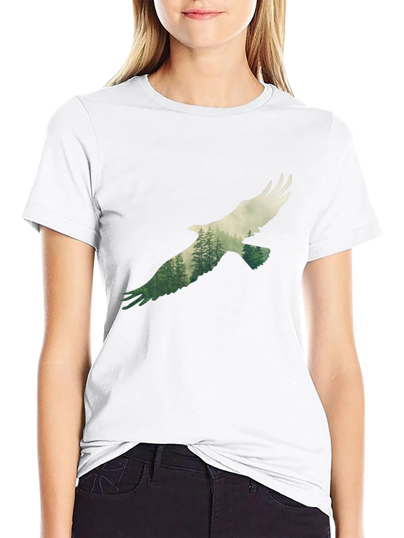 Eagle Forest T-Shirt - Nature Inspired Tee