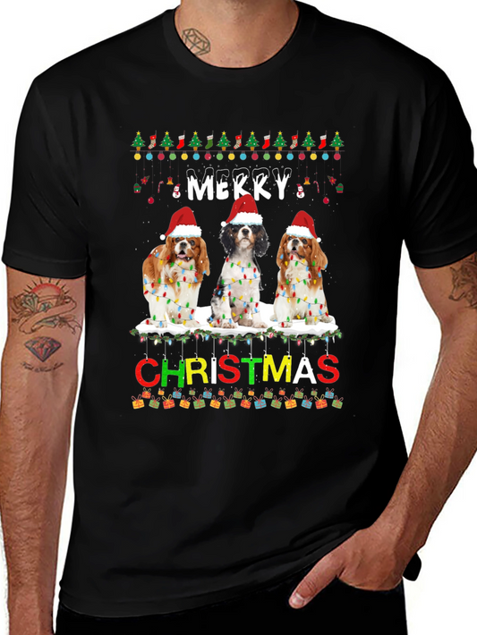 Merry Christmas Cavalier Spaniel T-Shirt