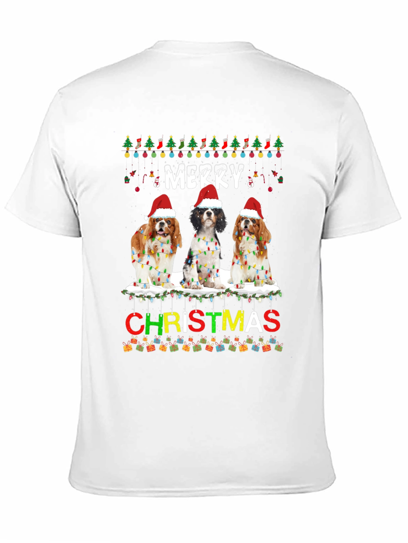 Merry Christmas Cavalier Spaniel T-Shirt