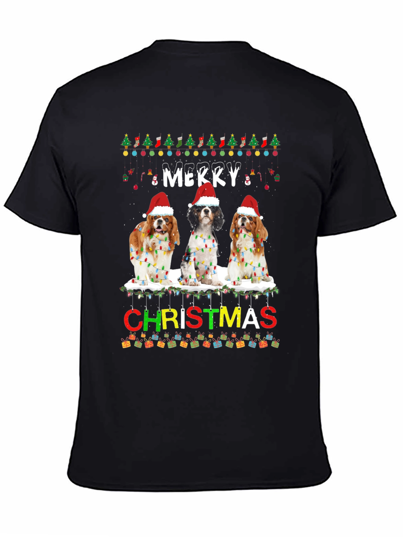 Merry Christmas Cavalier Spaniel T-Shirt