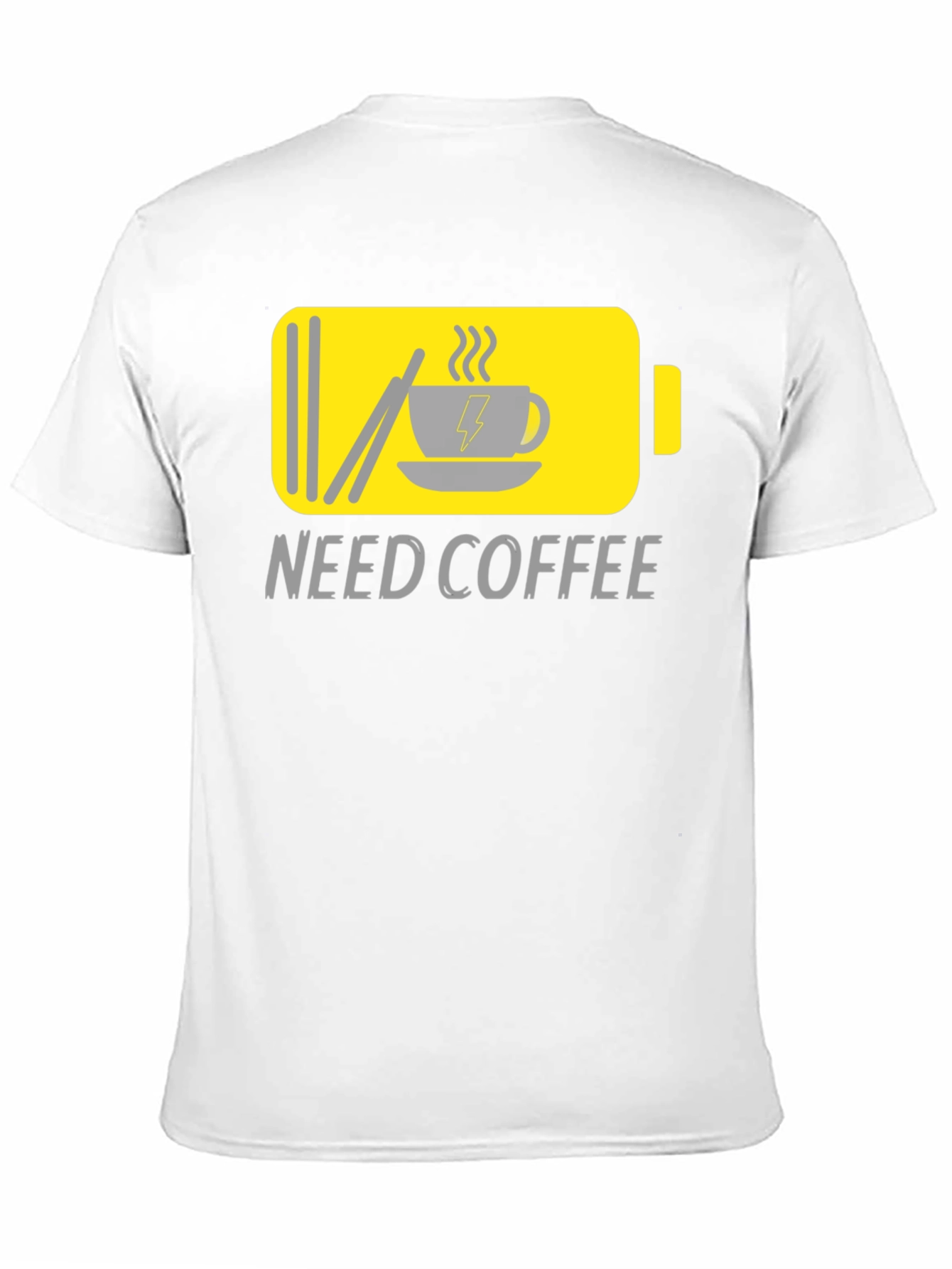 Need Coffee Graphic Tee - Low Battery Mode