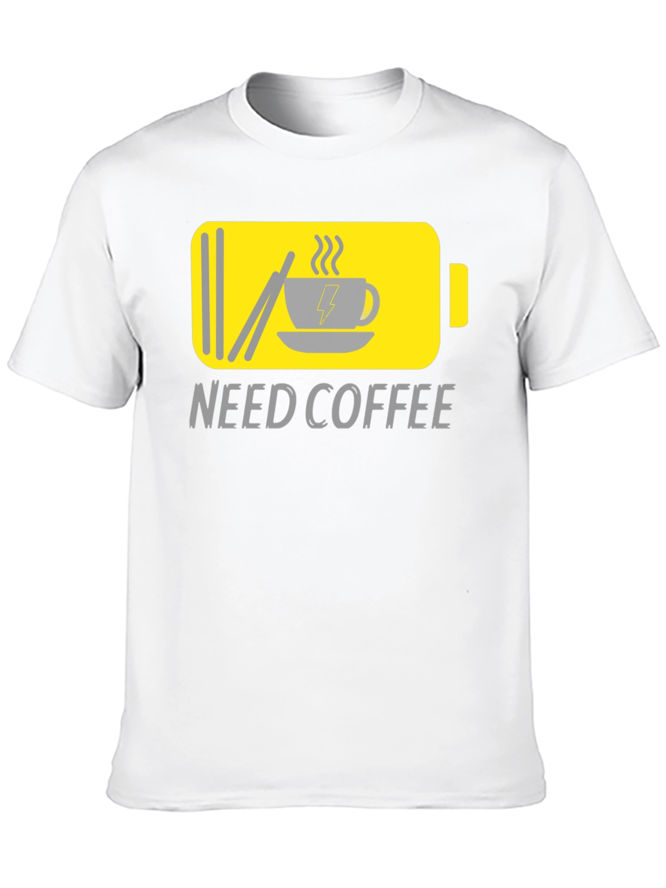 Need Coffee Graphic Tee - Low Battery Mode