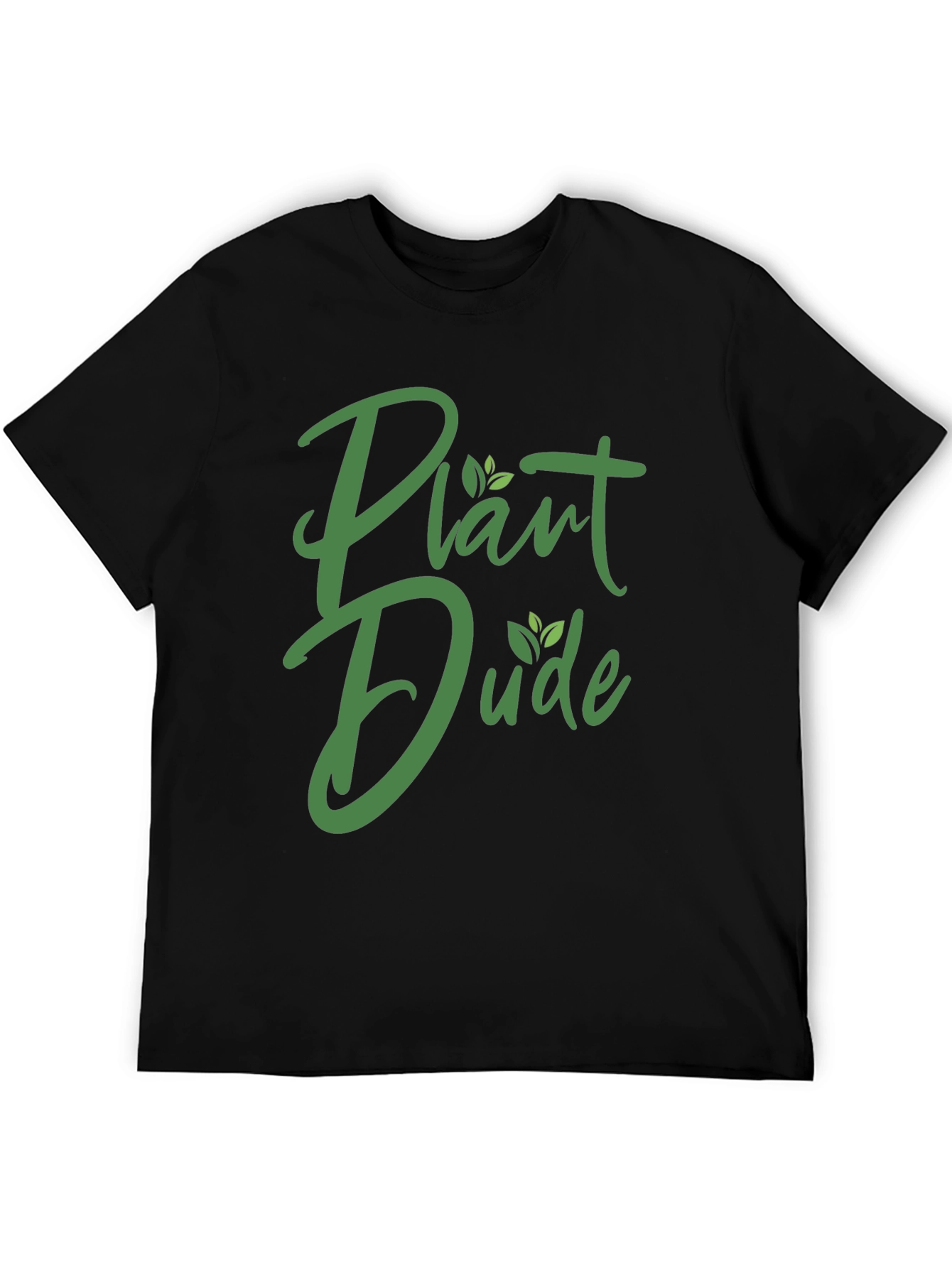 Plant Dude Graphic Tee - Black Cotton T-Shirt