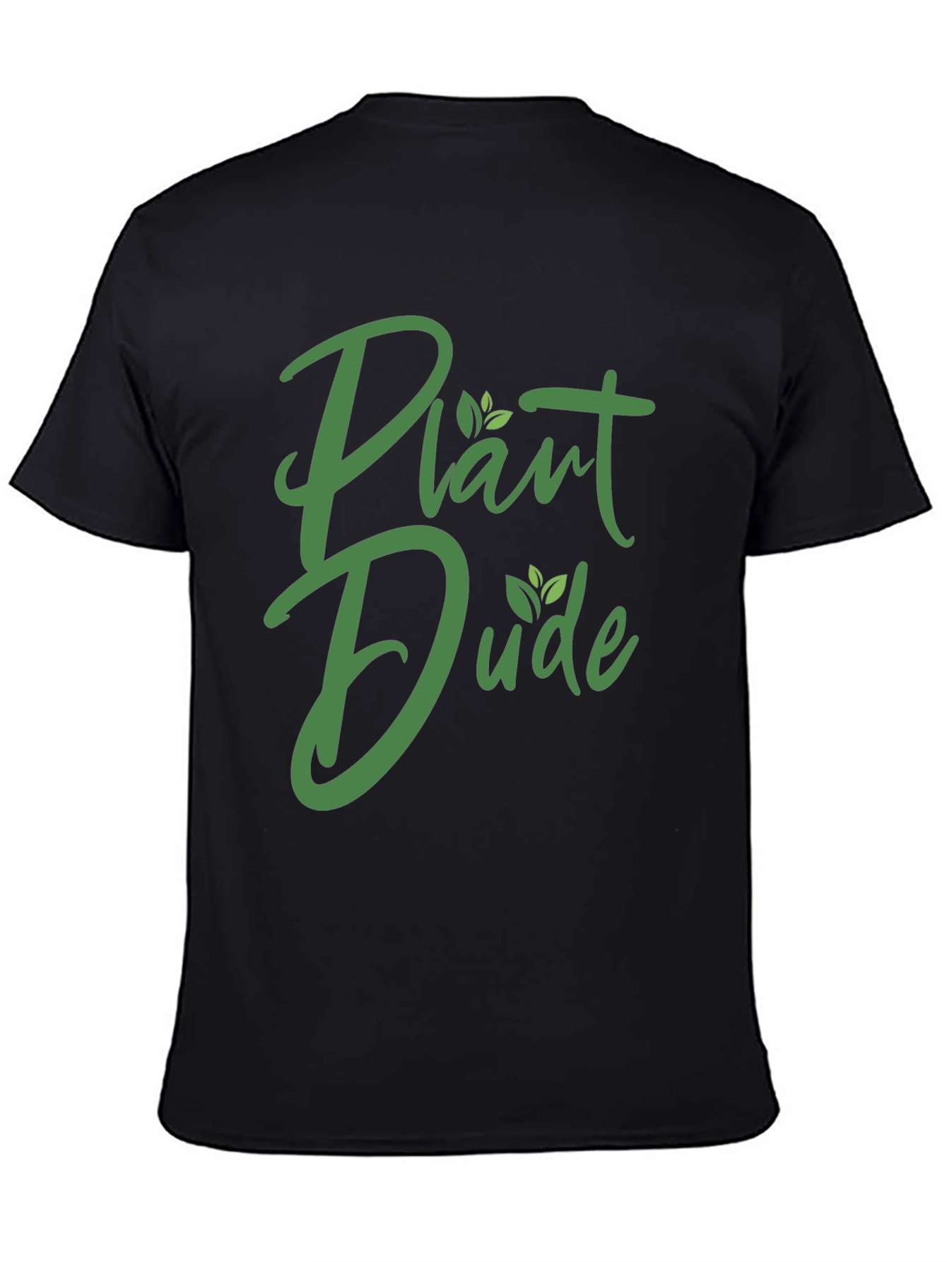 Plant Dude Graphic Tee - Black Cotton T-Shirt