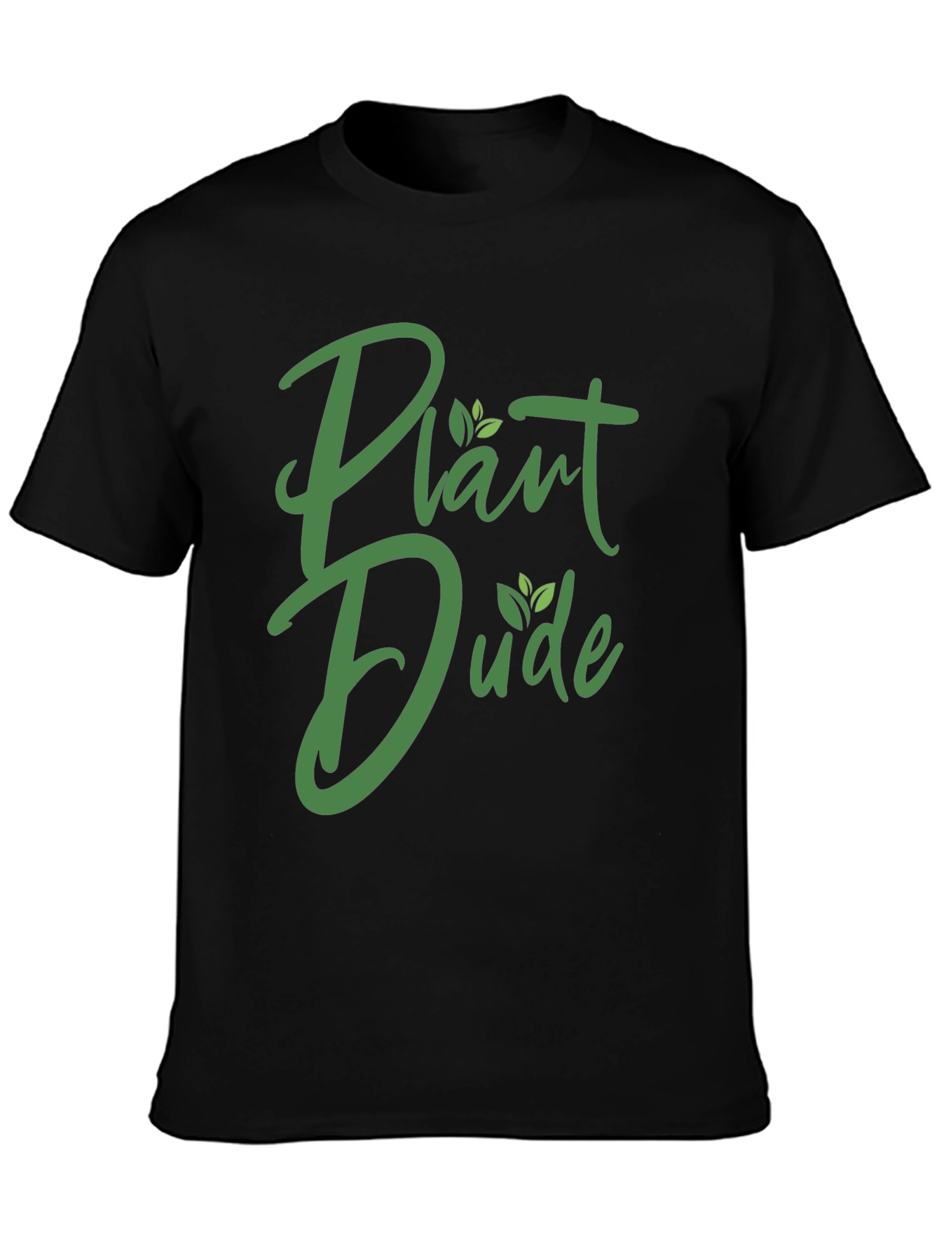 Plant Dude Graphic Tee - Black Cotton T-Shirt