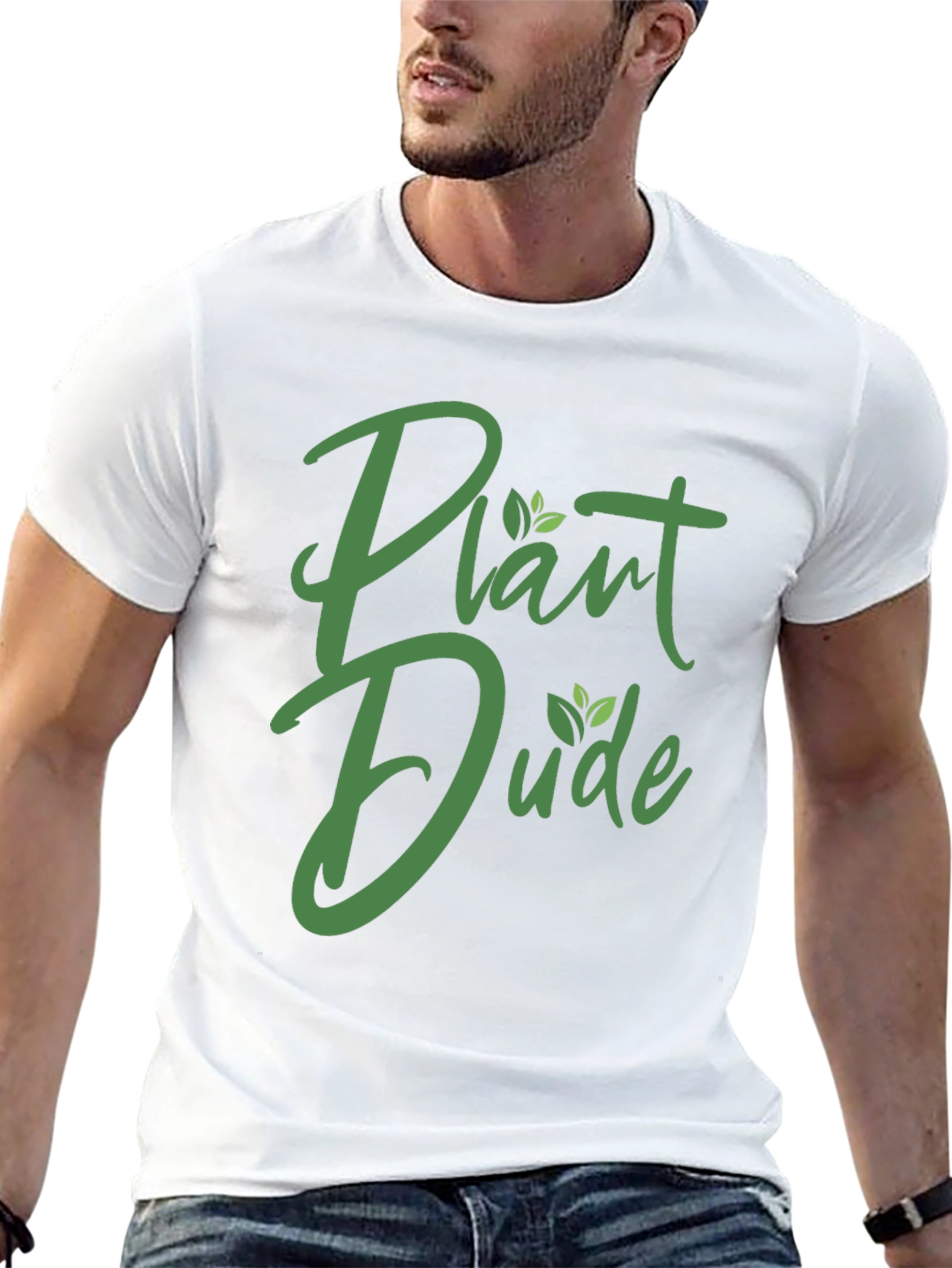 Plant Dude Graphic Tee - Black Cotton T-Shirt
