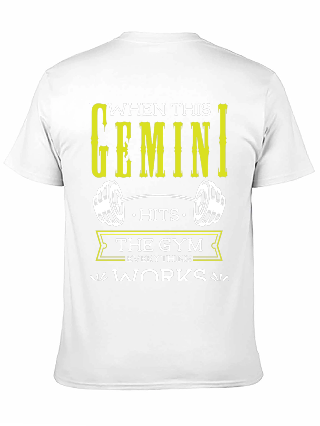 Gemini Gym T-Shirt - Zodiac Workout Tee