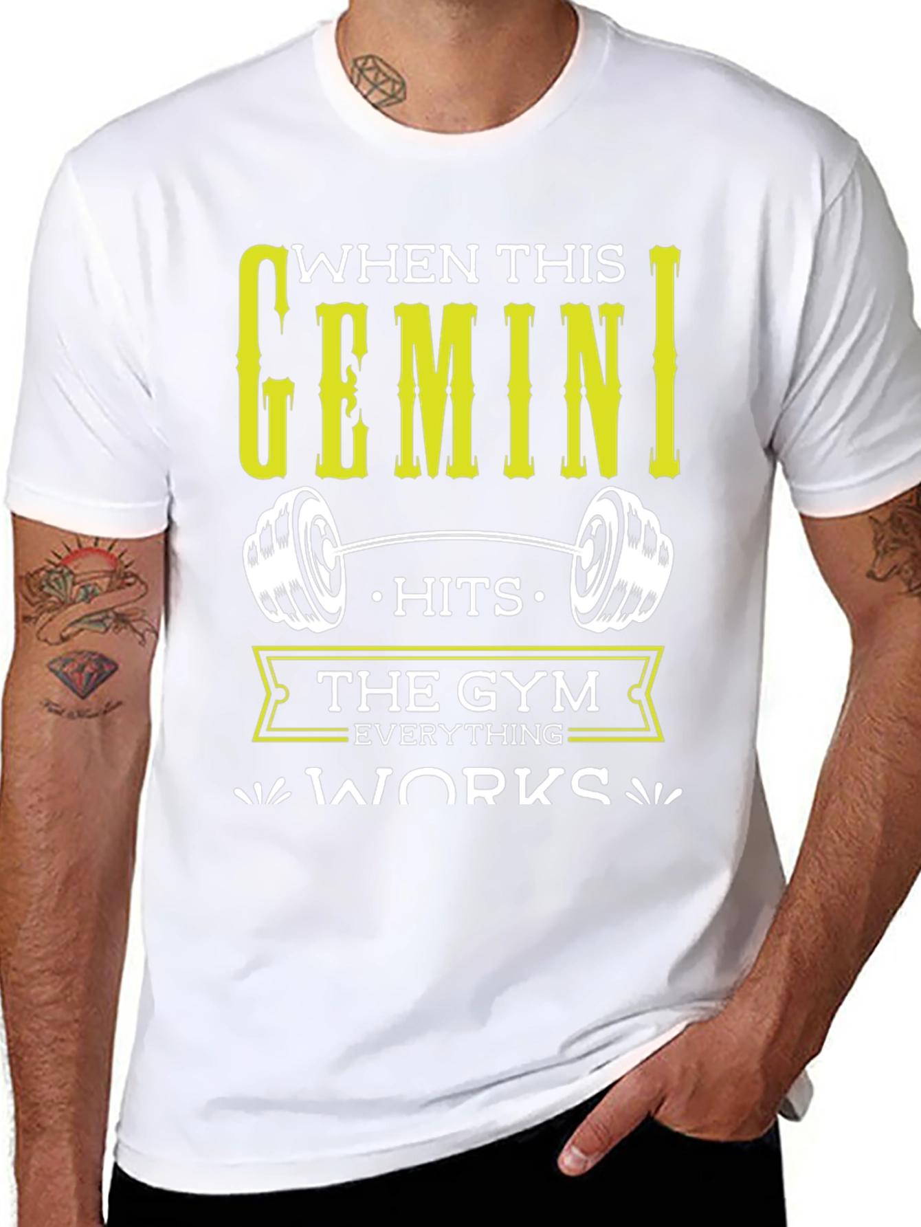 Gemini Gym T-Shirt - Zodiac Workout Tee