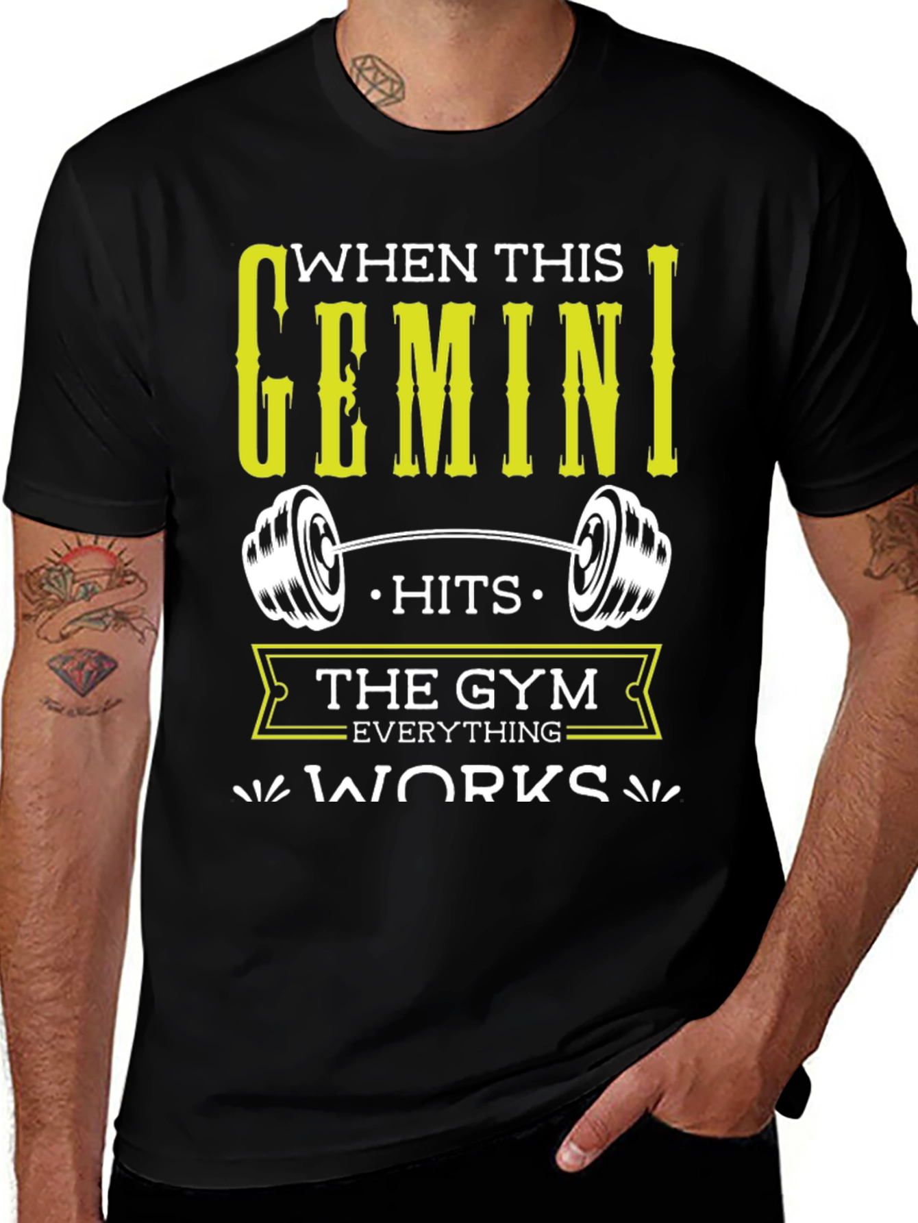 Gemini Gym T-Shirt - Zodiac Workout Tee