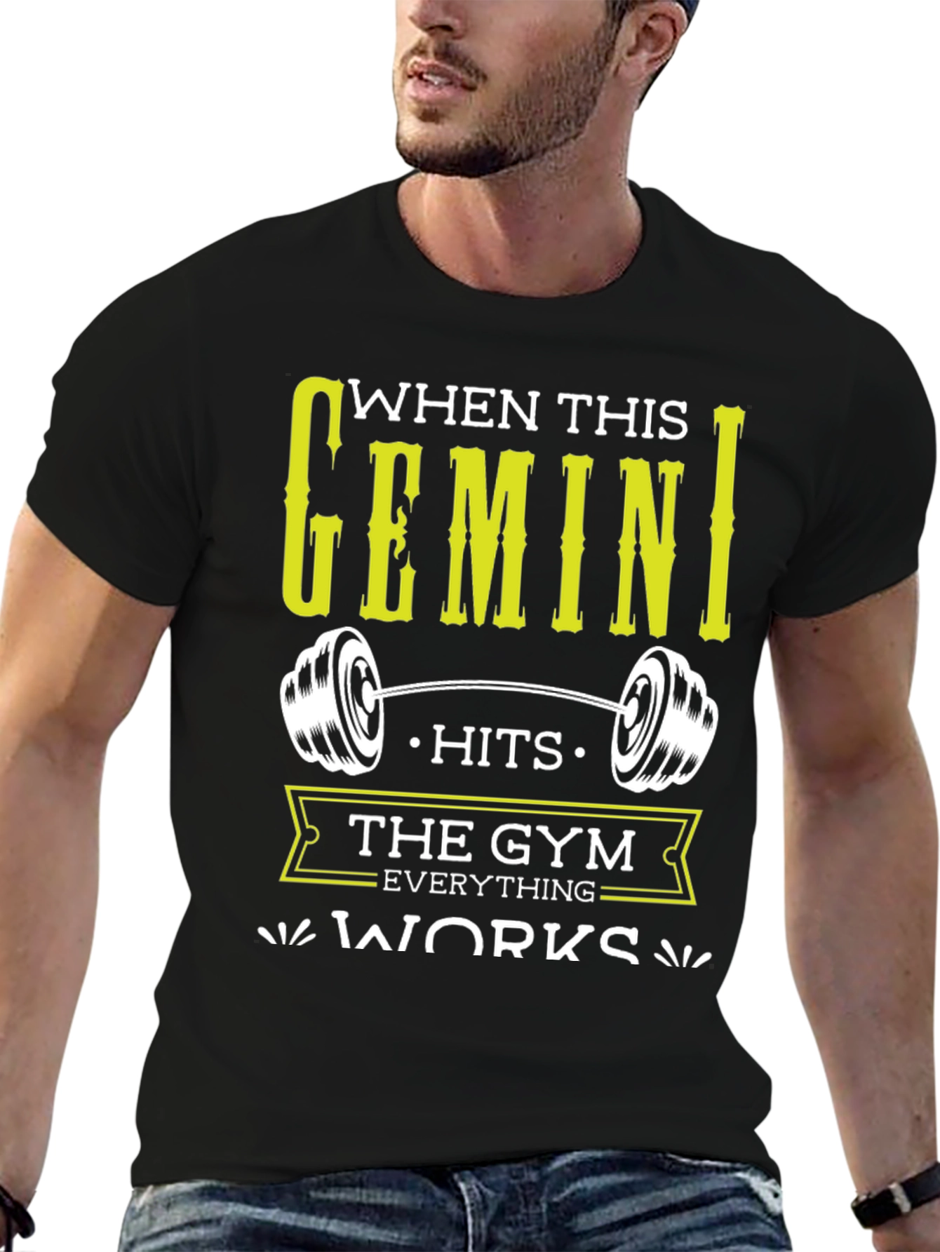 Gemini Gym T-Shirt - Zodiac Workout Tee
