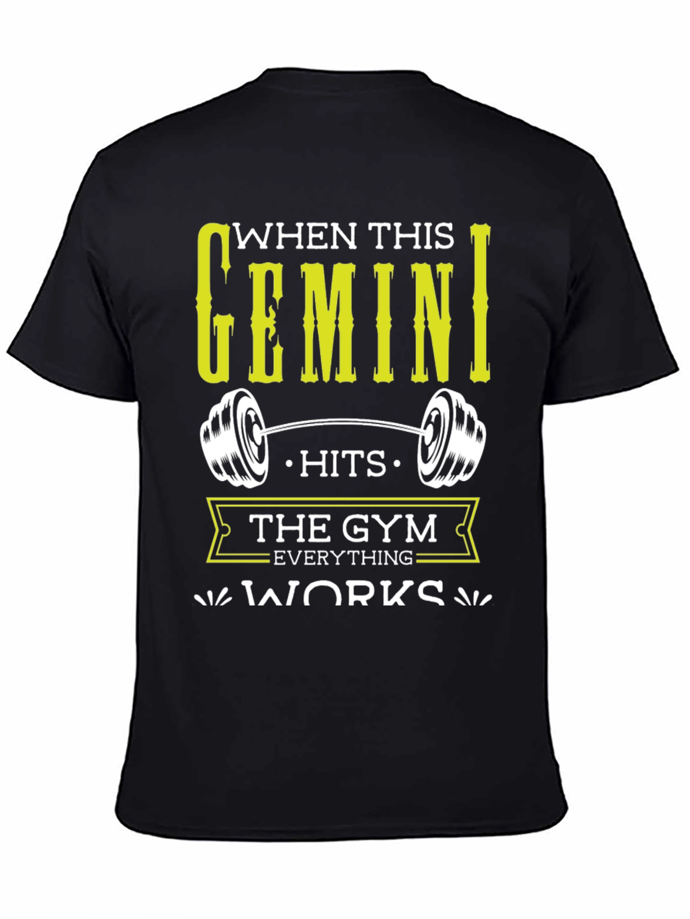 Gemini Gym T-Shirt - Zodiac Workout Tee