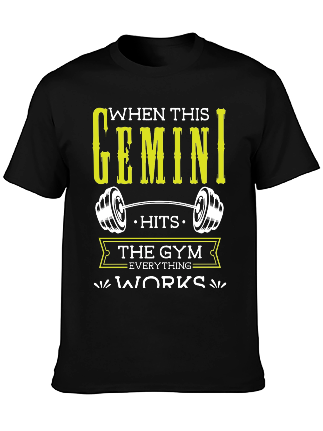 Gemini Gym T-Shirt - Zodiac Workout Tee